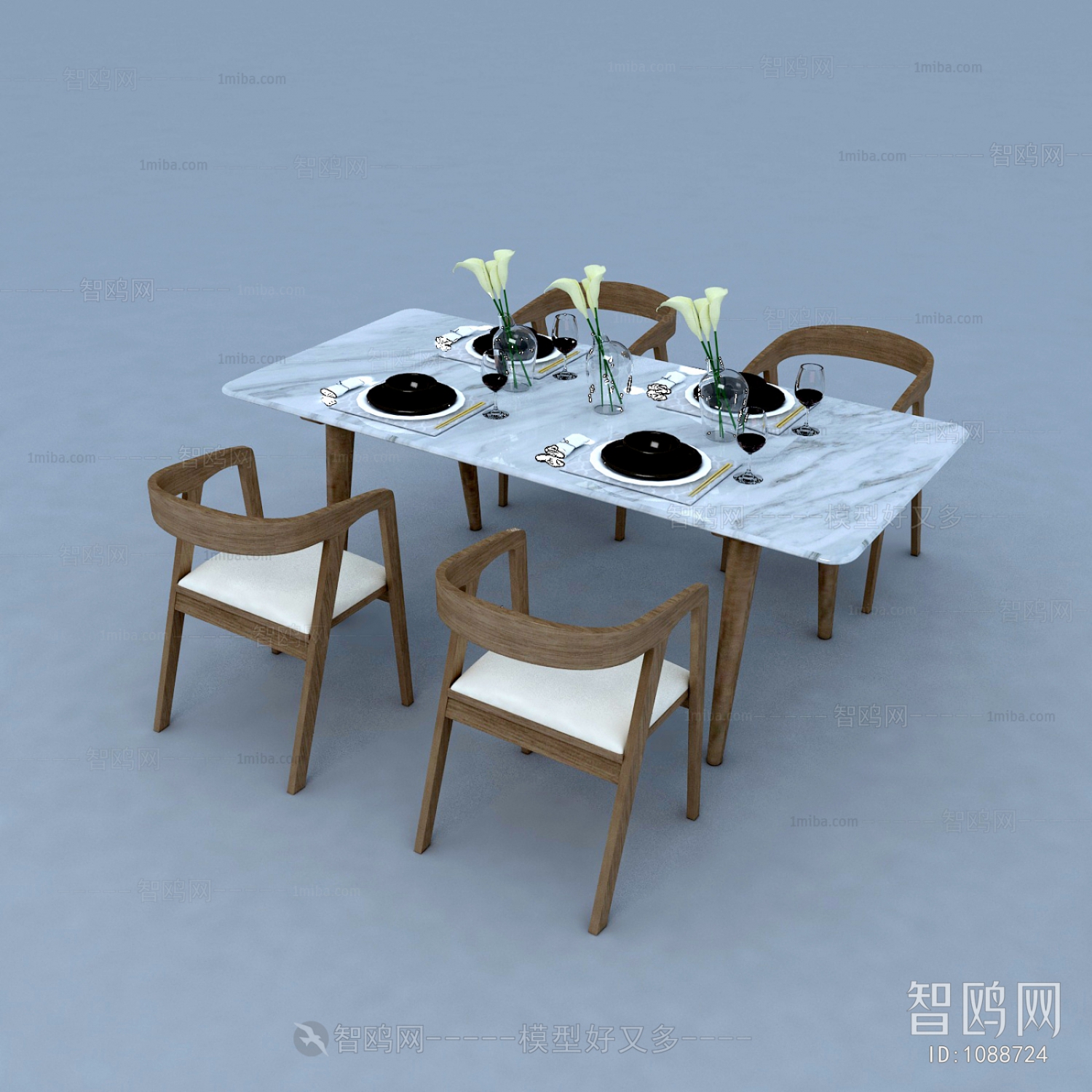 Nordic Style Dining Table And Chairs