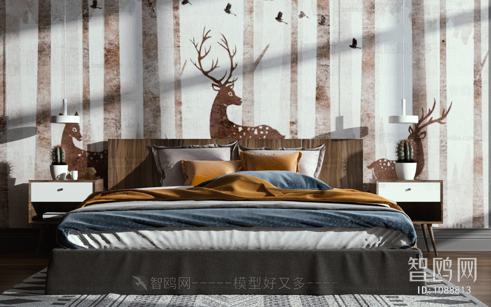 Nordic Style Double Bed