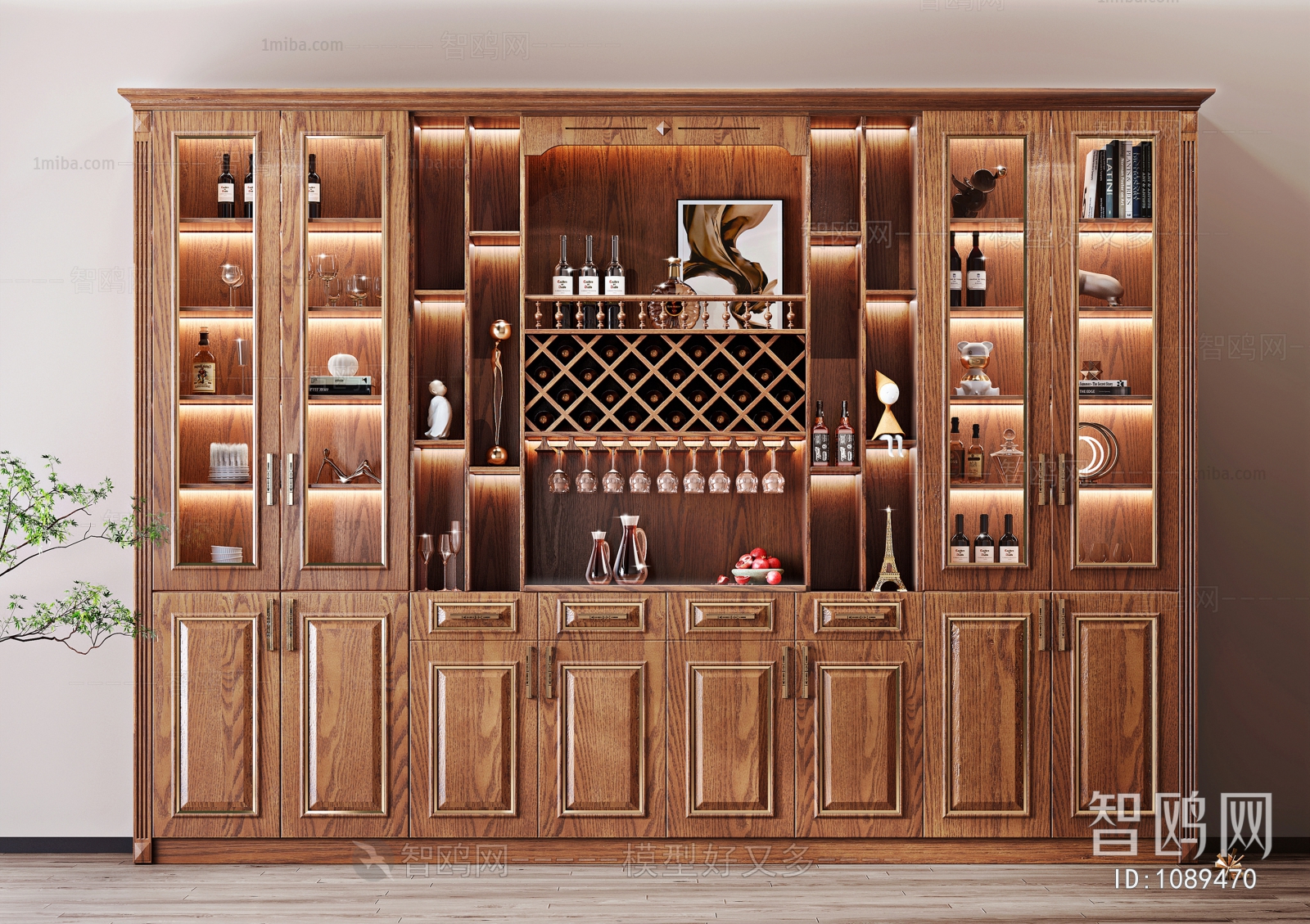 American Style Wine Cabinet