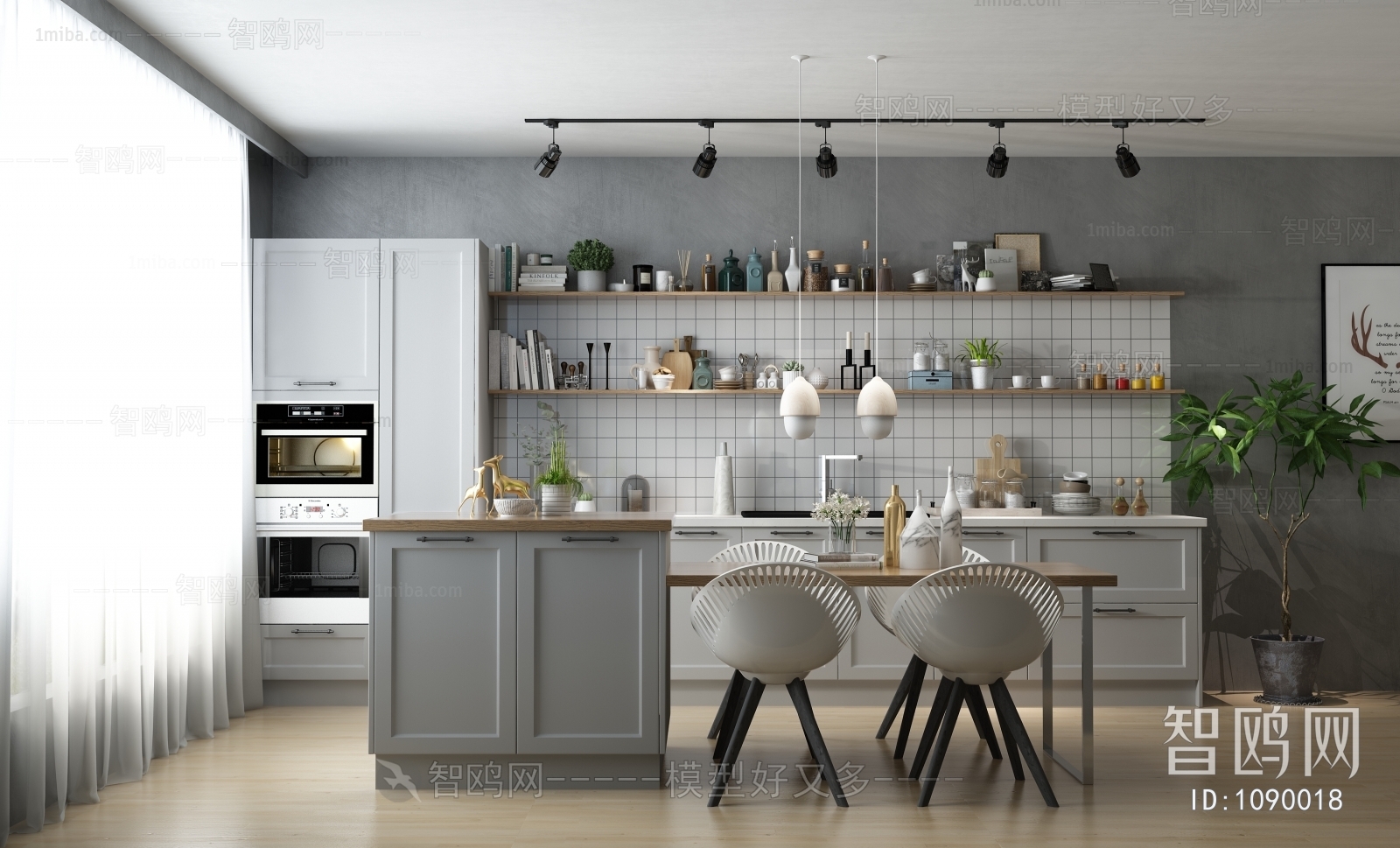 Nordic Style Open Kitchen