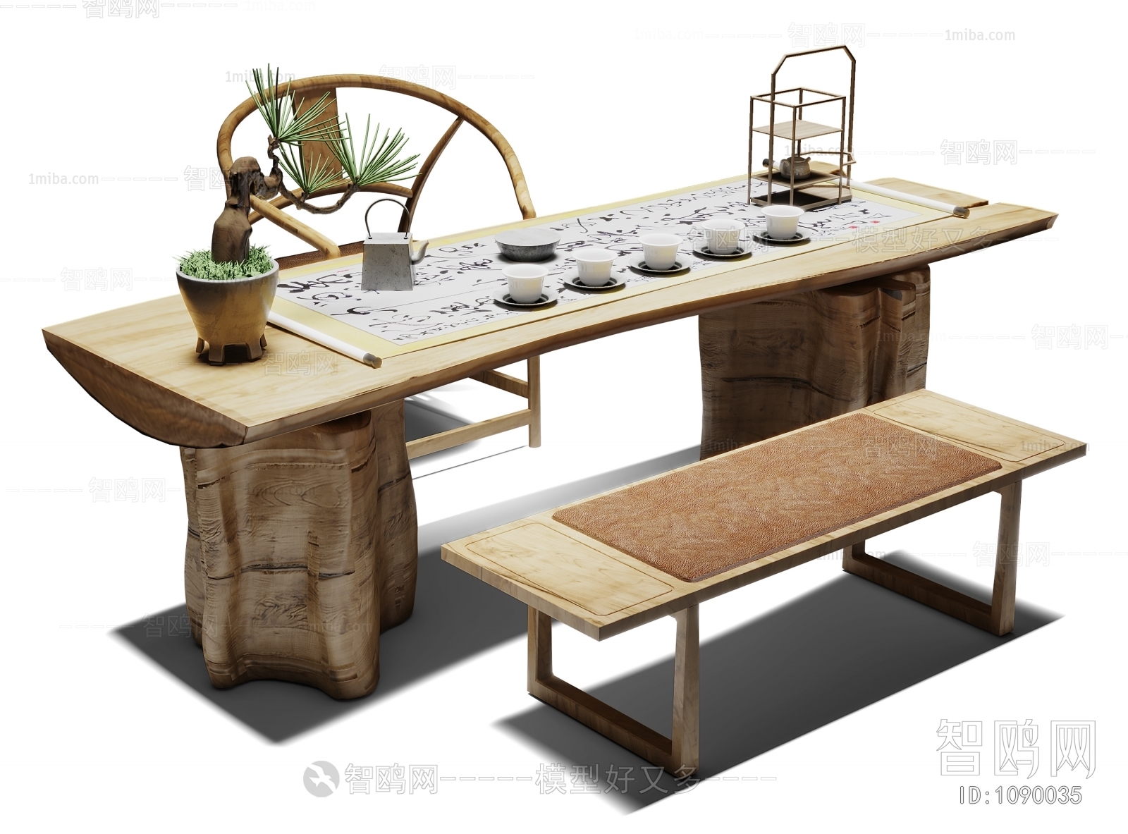 中式茶桌椅
