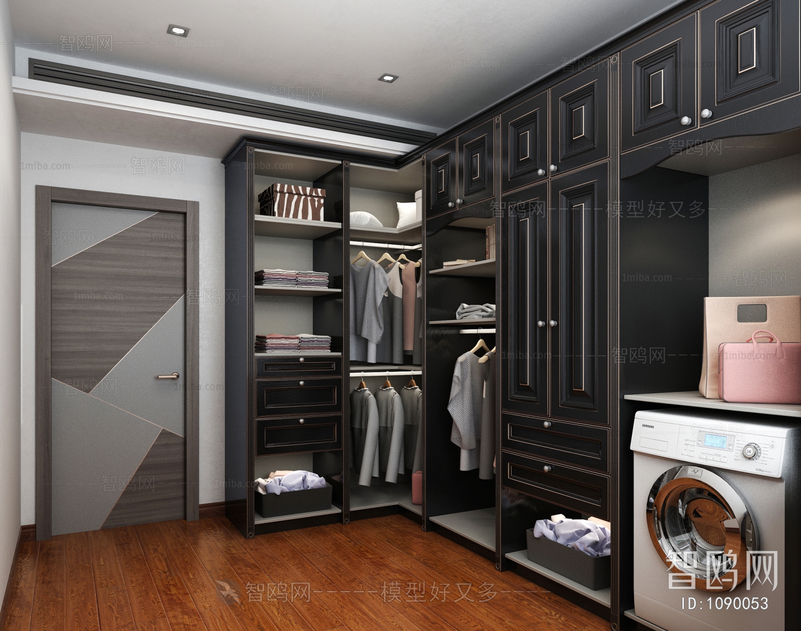 American Style Clothes Storage Area