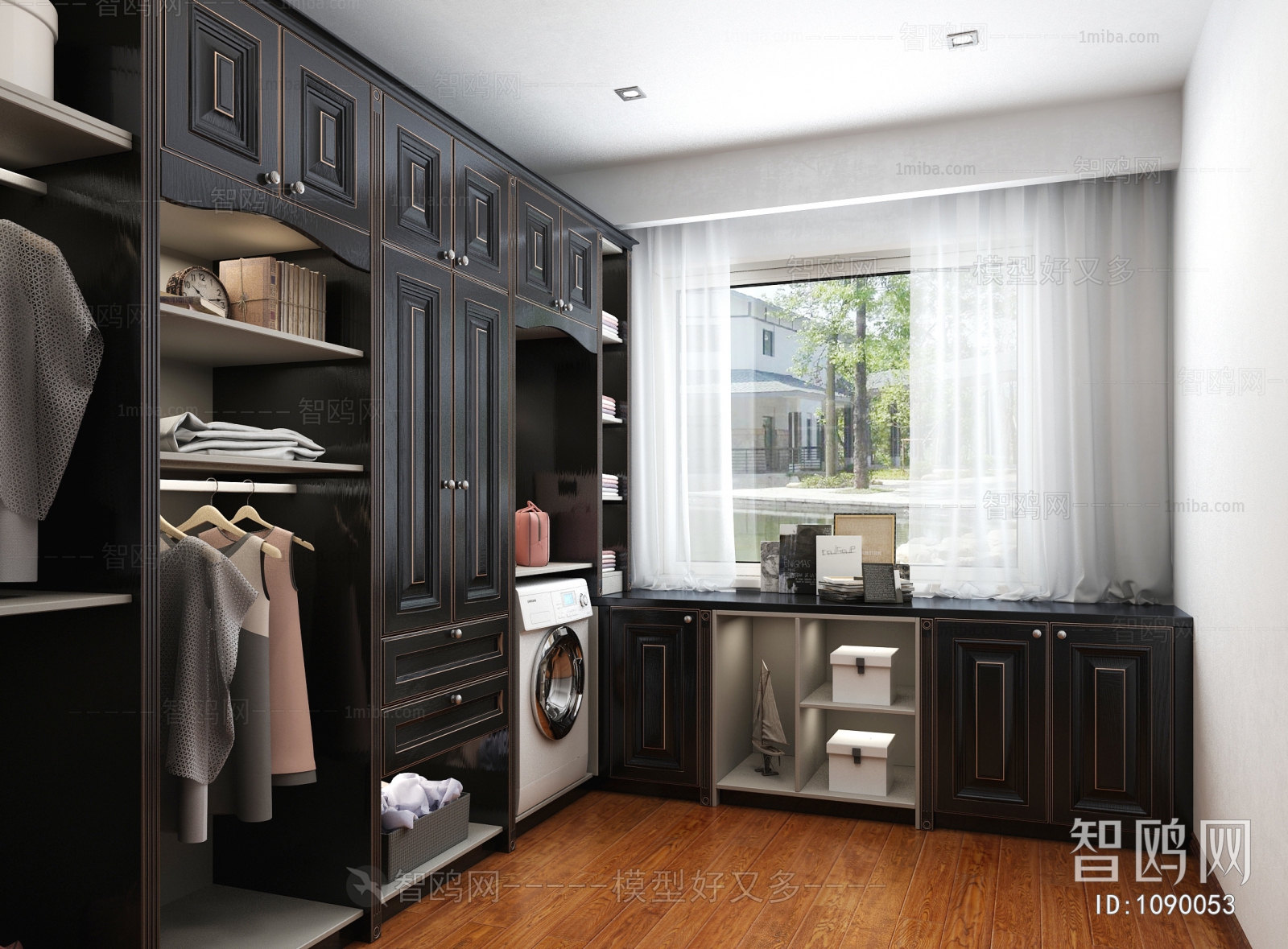 American Style Clothes Storage Area