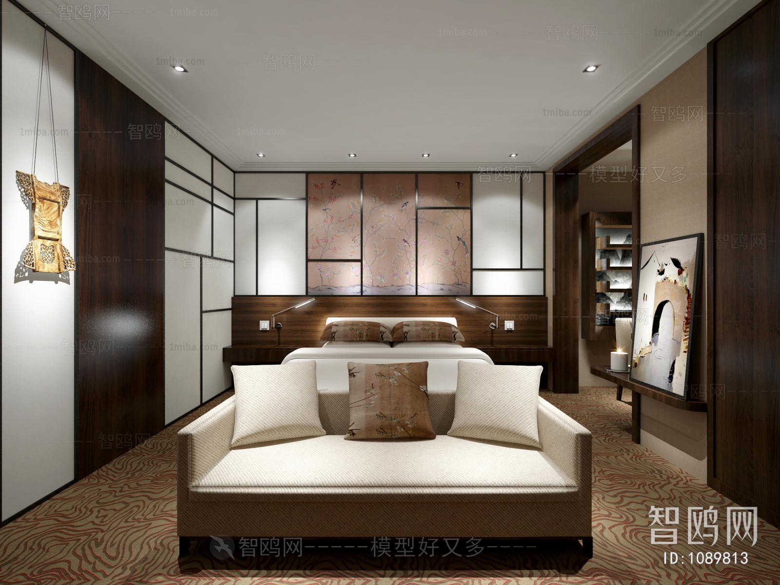 New Chinese Style Bedroom