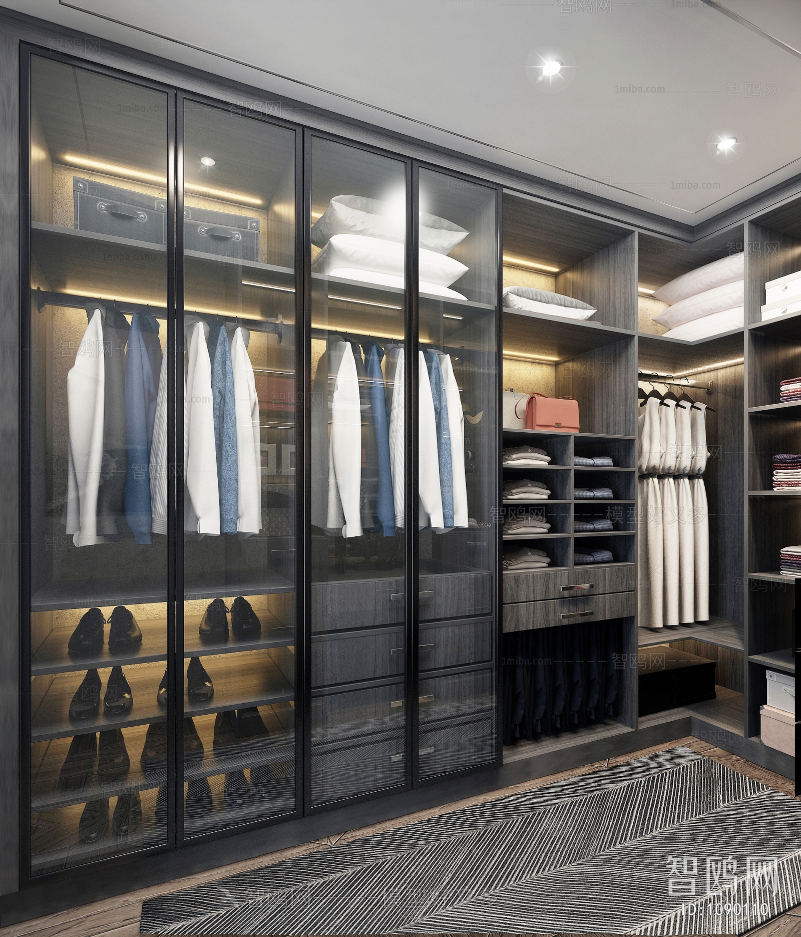 Modern Clothes Storage Area