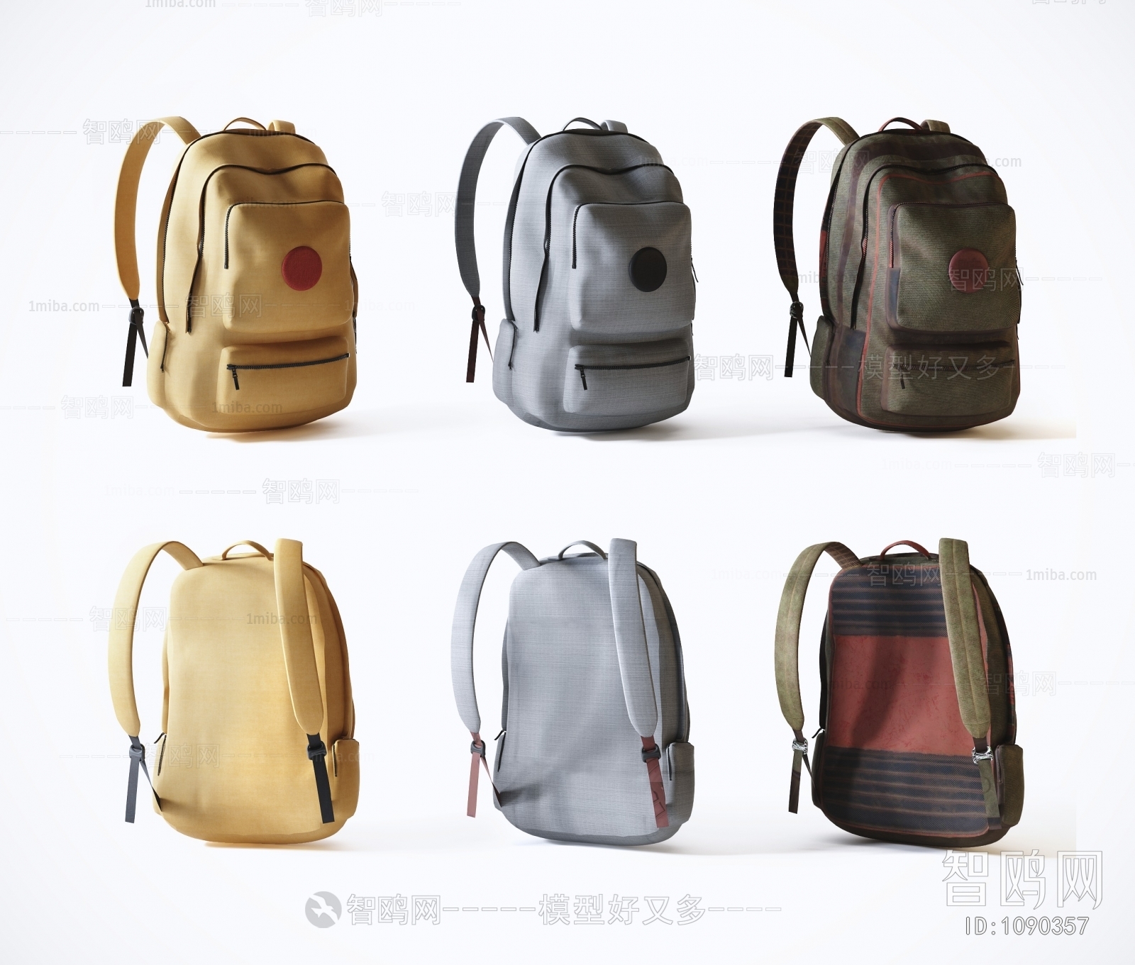 Modern Backpack And Backpack