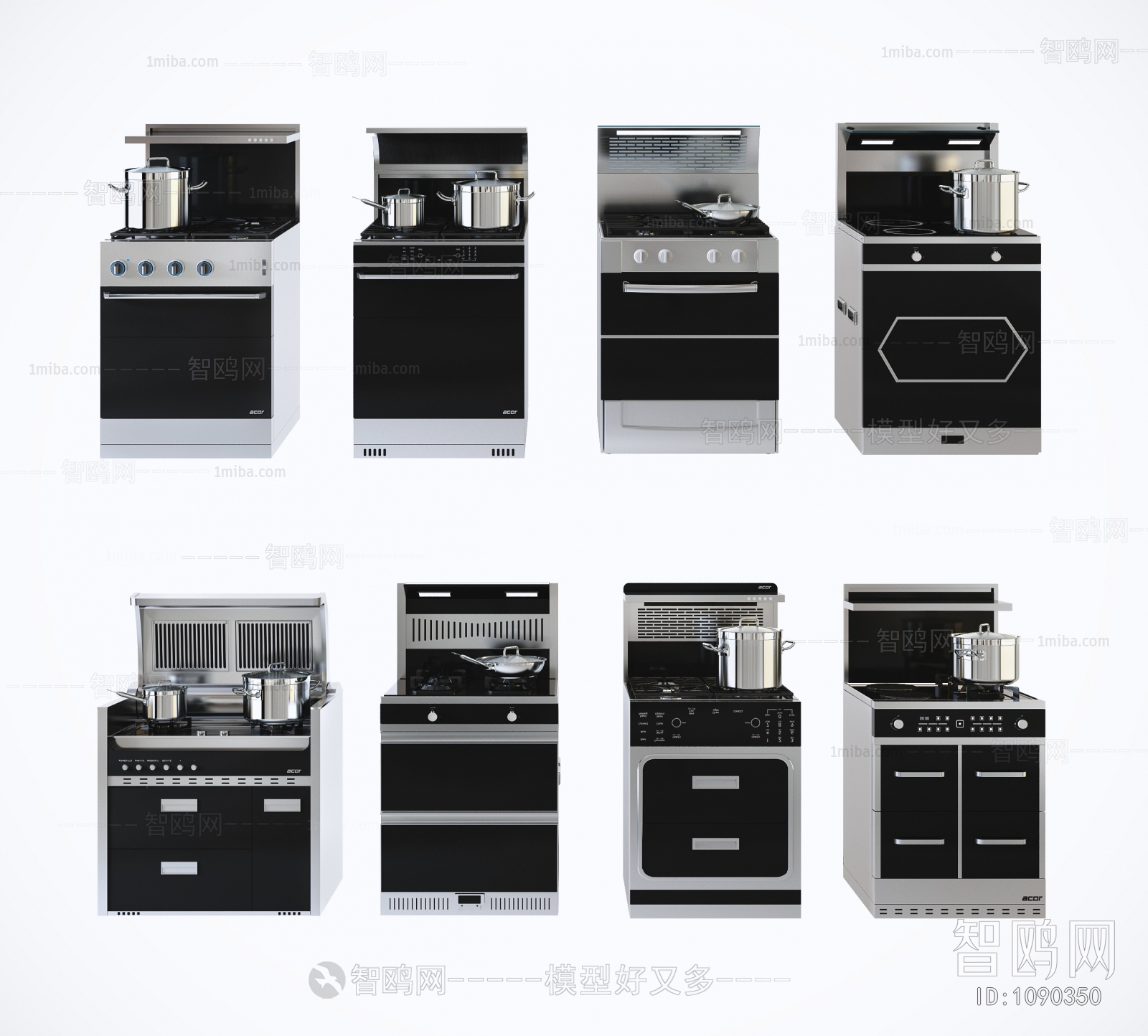 Modern Kitchen Electric Gas Range