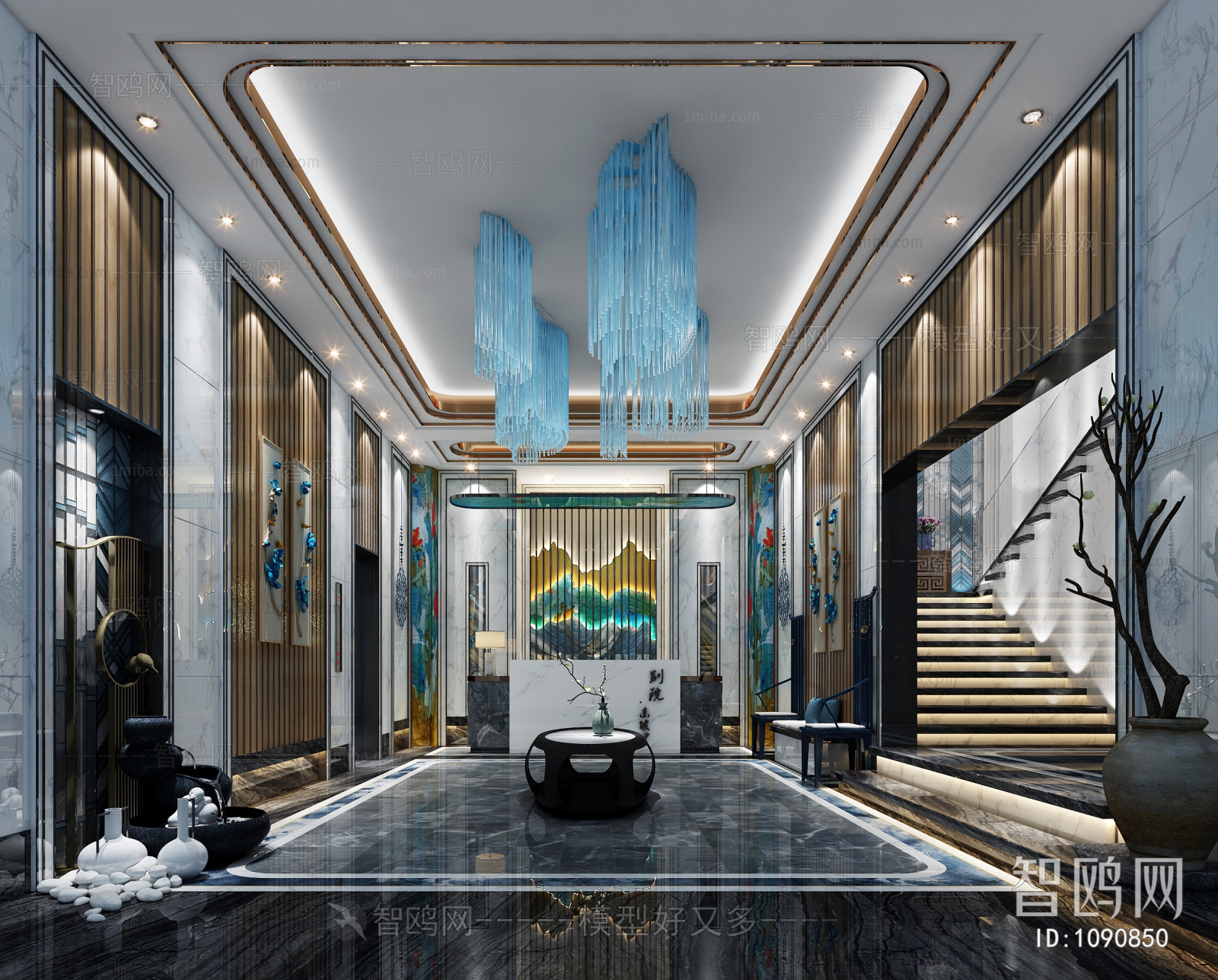 New Chinese Style Lobby Hall