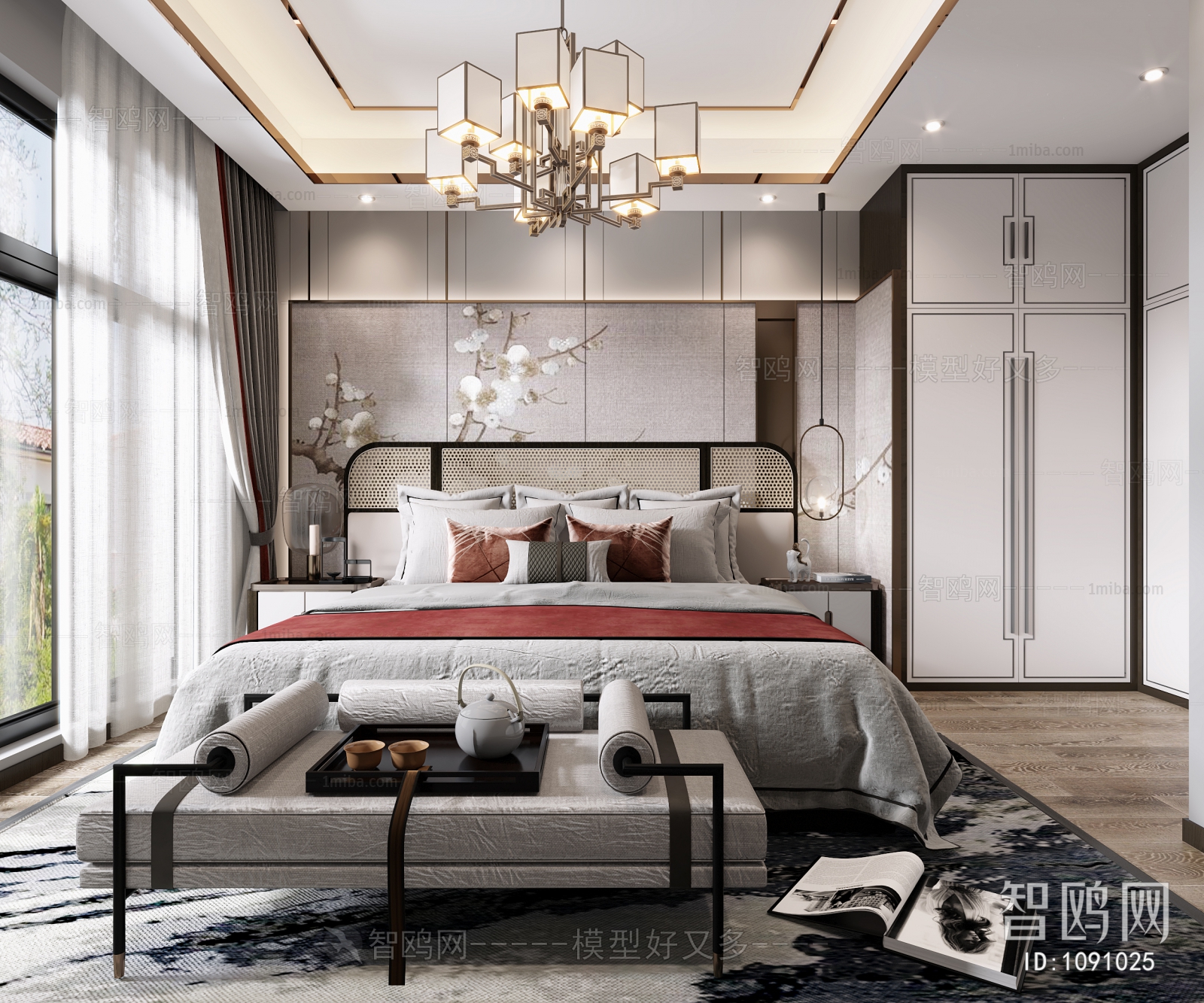 New Chinese Style Bedroom