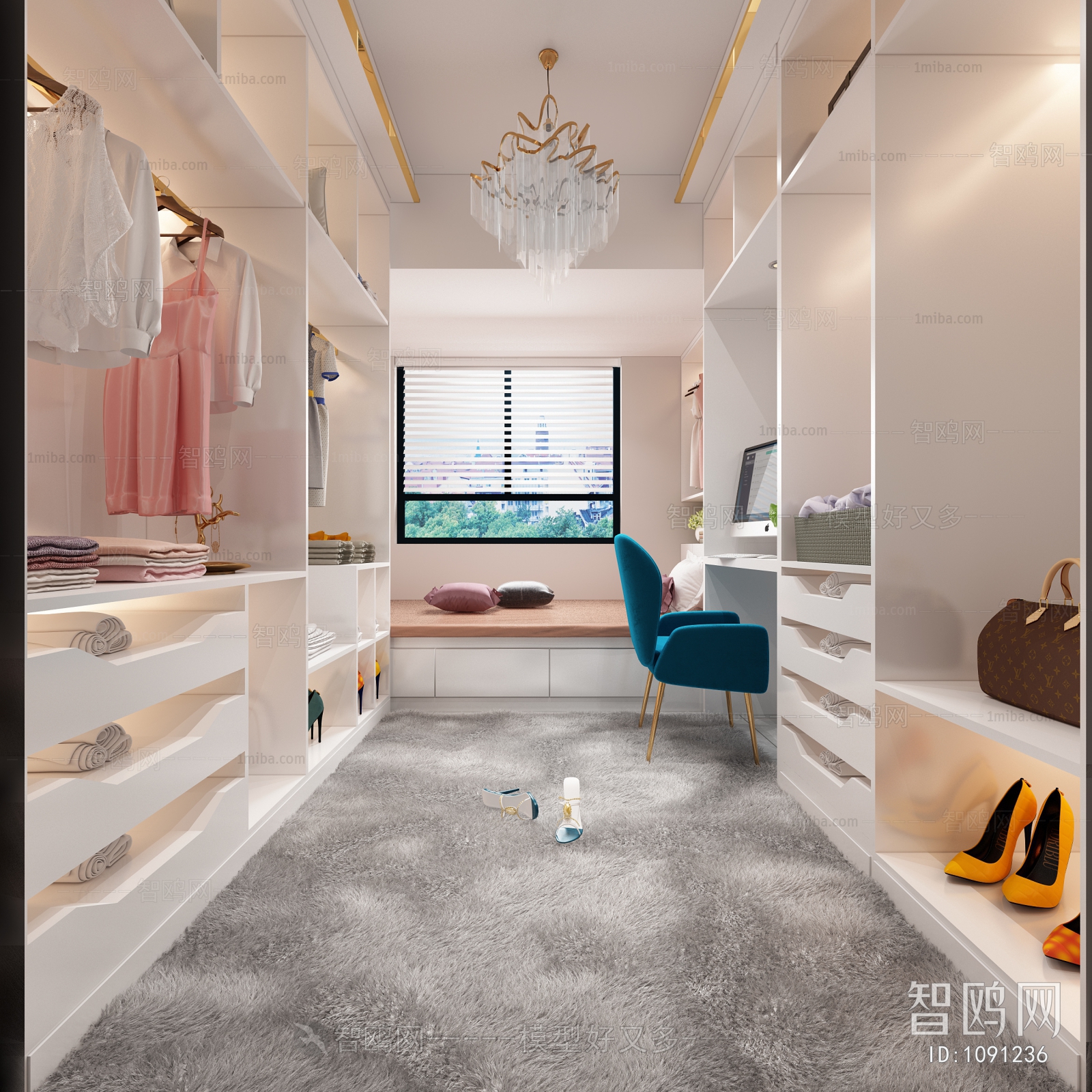 Modern Clothes Storage Area