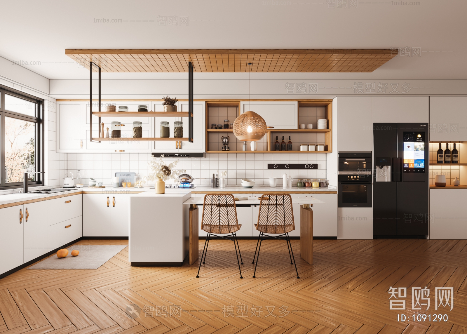 Nordic Style Open Kitchen