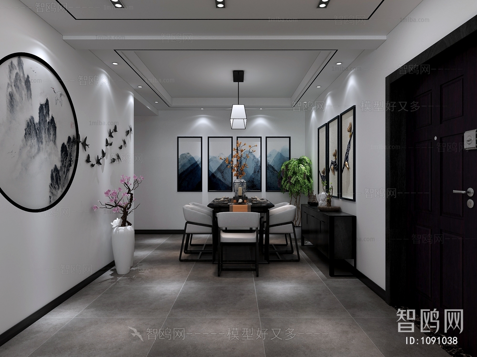 New Chinese Style Dining Room