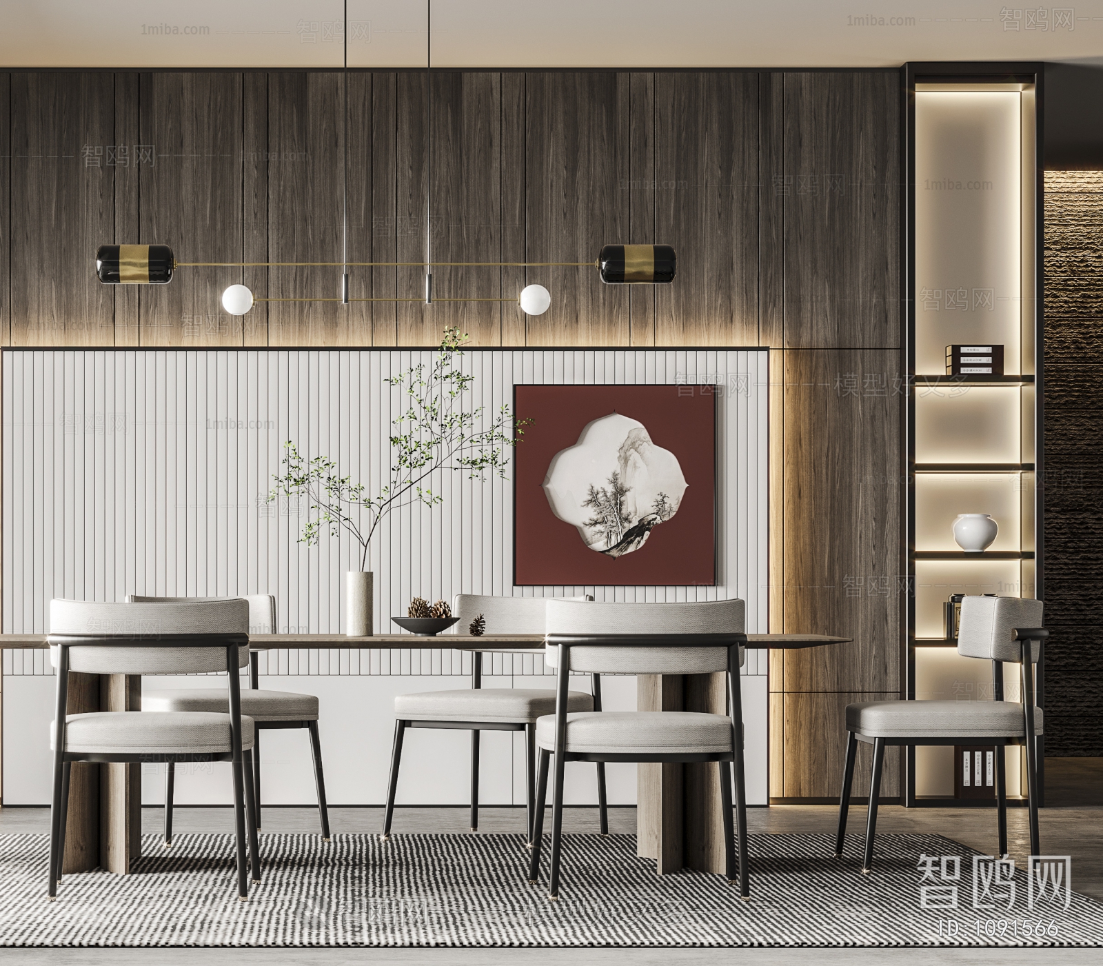 New Chinese Style Dining Room