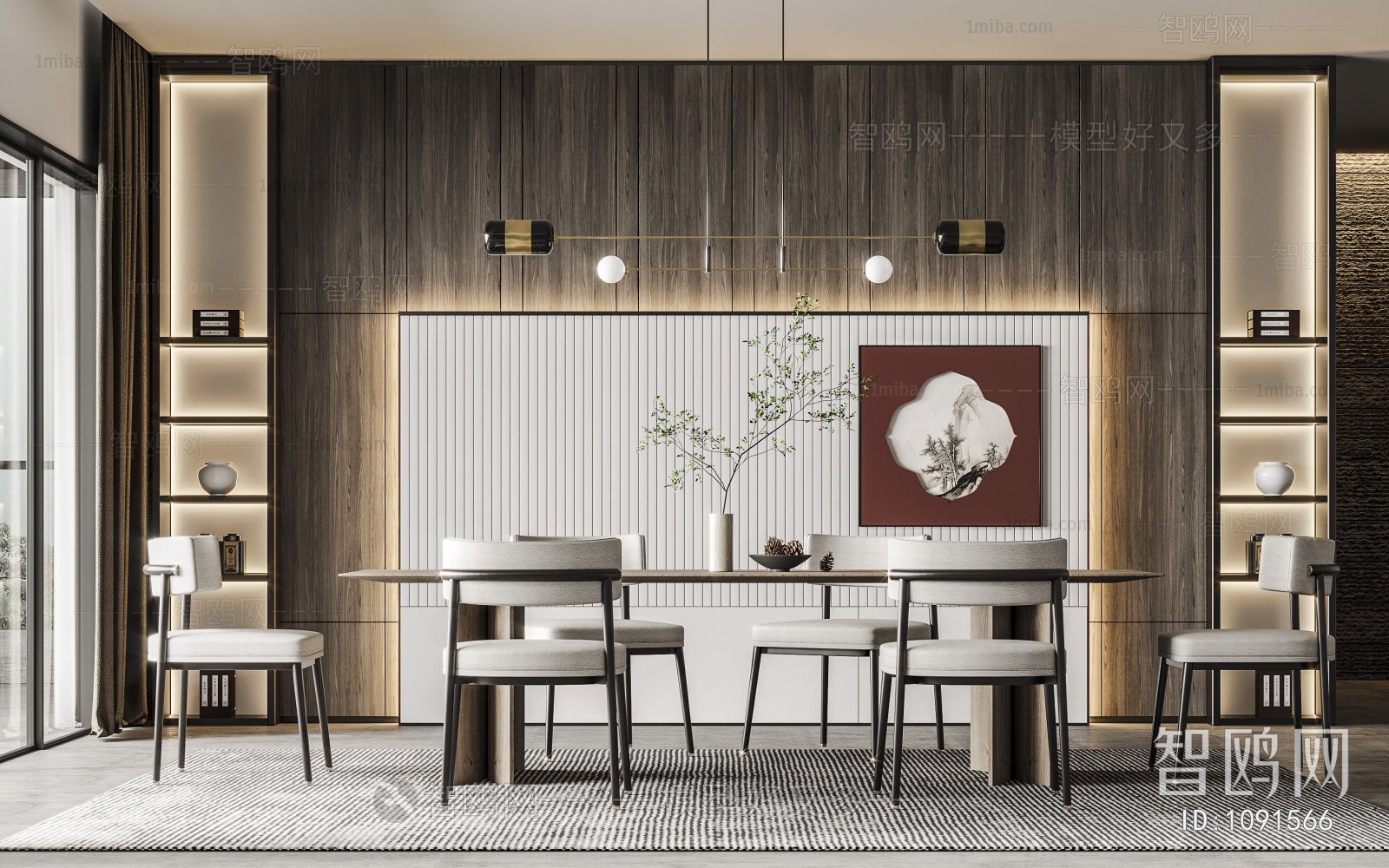 New Chinese Style Dining Room