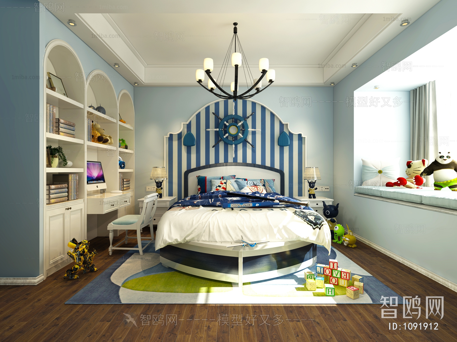 Mediterranean Style Children's Room