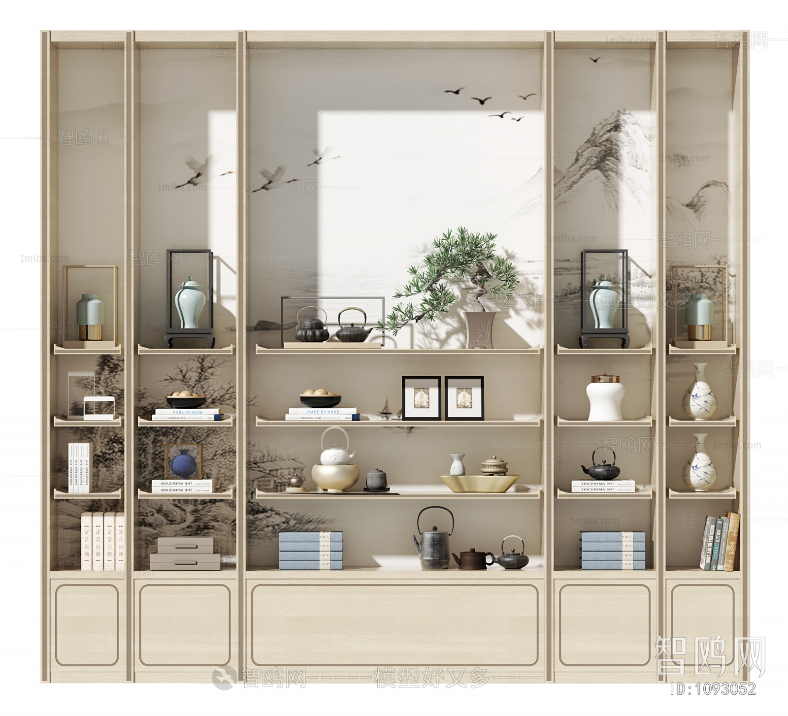 New Chinese Style Decorative Cabinet