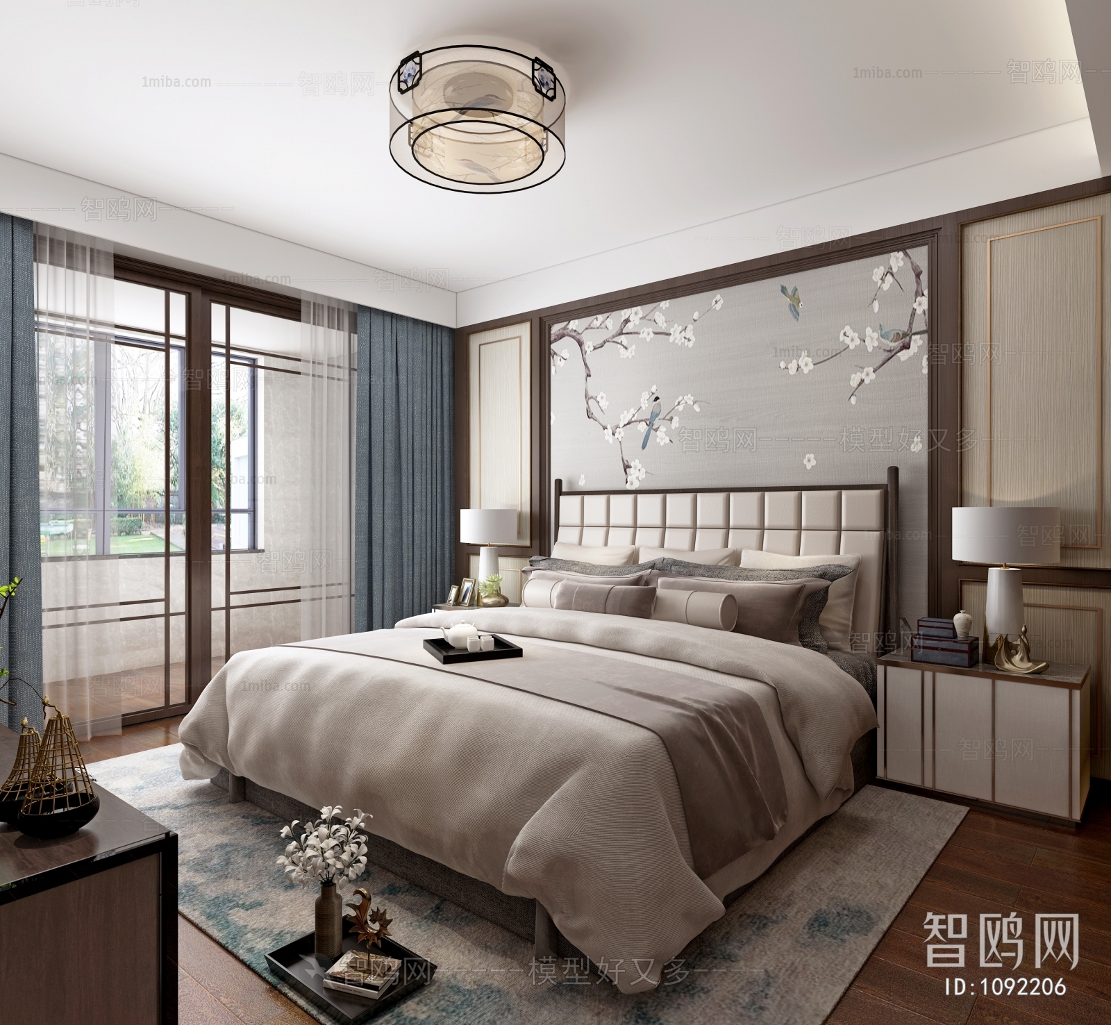 New Chinese Style Bedroom