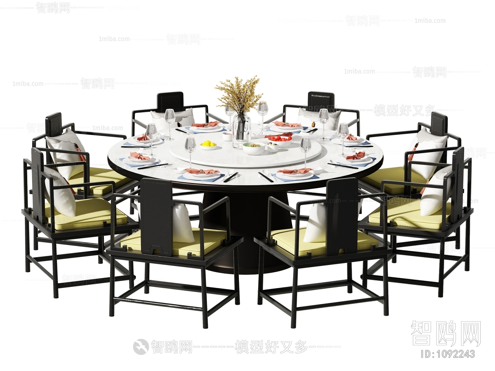 New Chinese Style Dining Table And Chairs