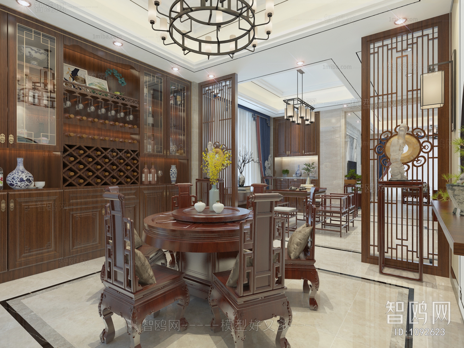 New Chinese Style Dining Room