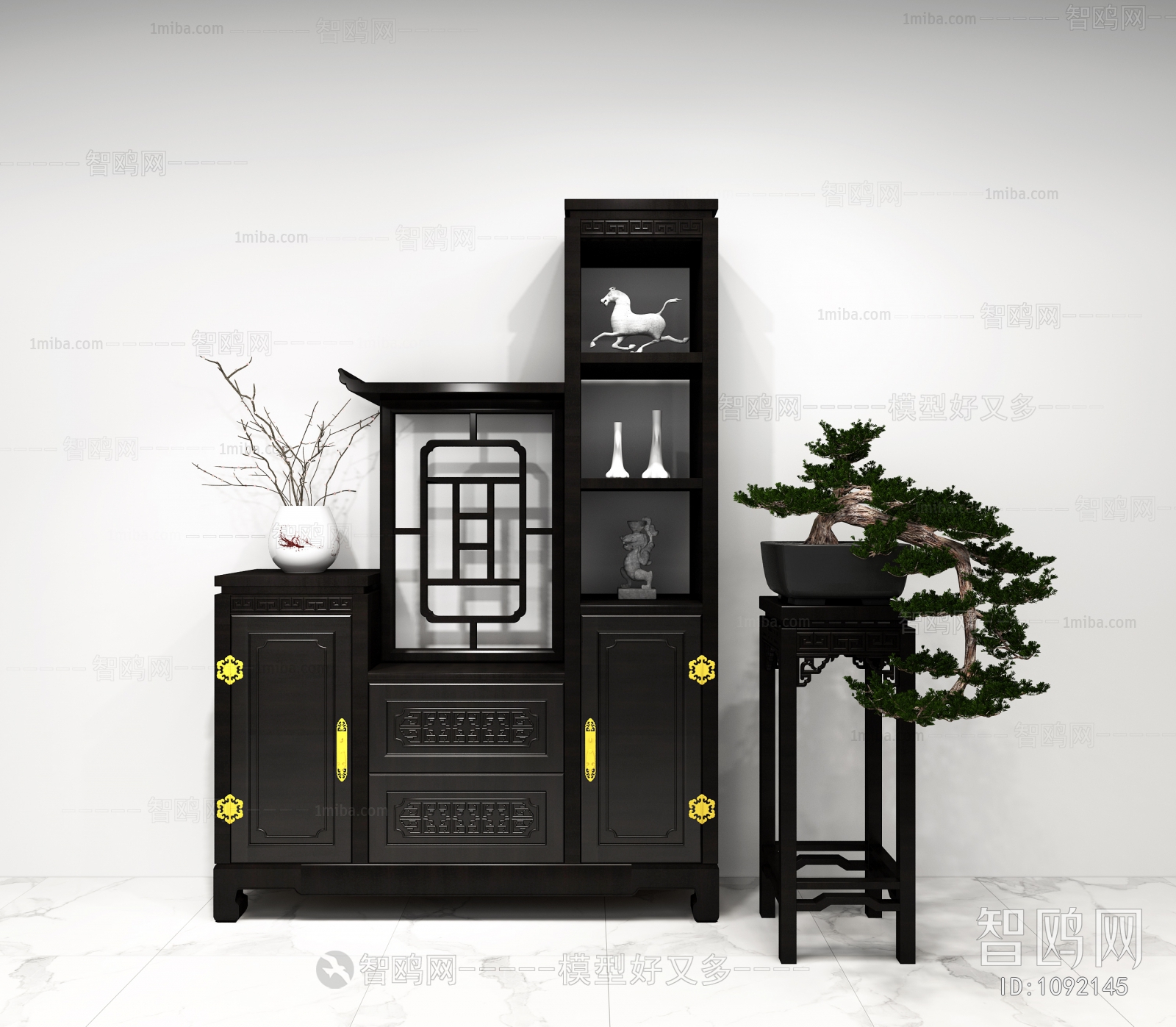 Chinese Style Antique Rack