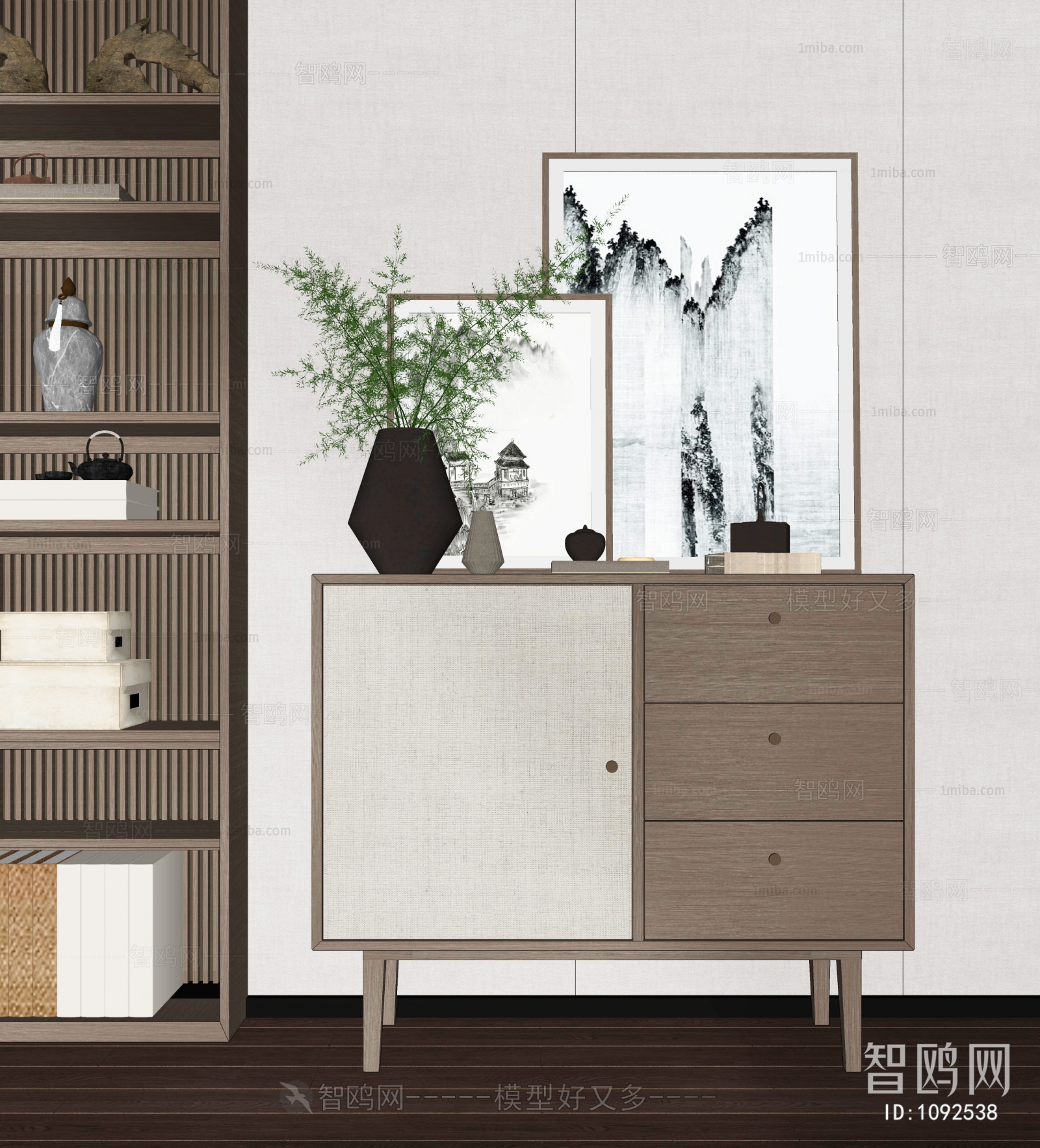 New Chinese Style Side Cabinet/Entrance Cabinet