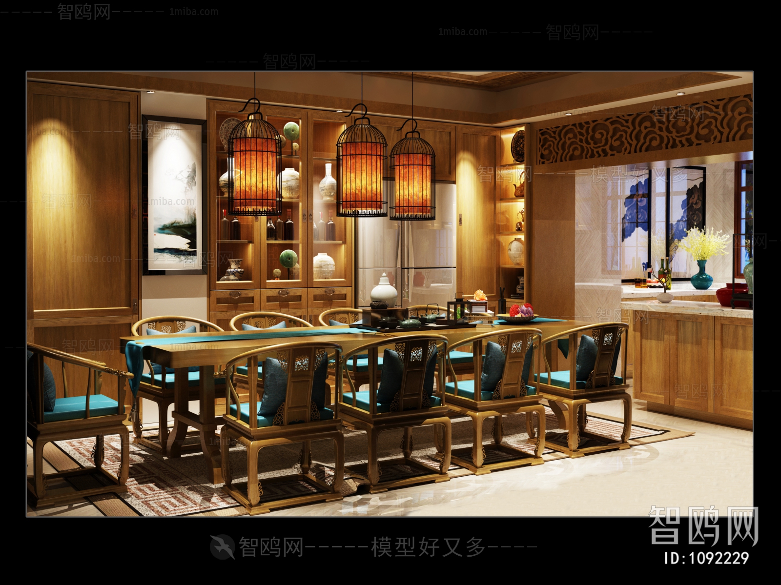 New Chinese Style Dining Room