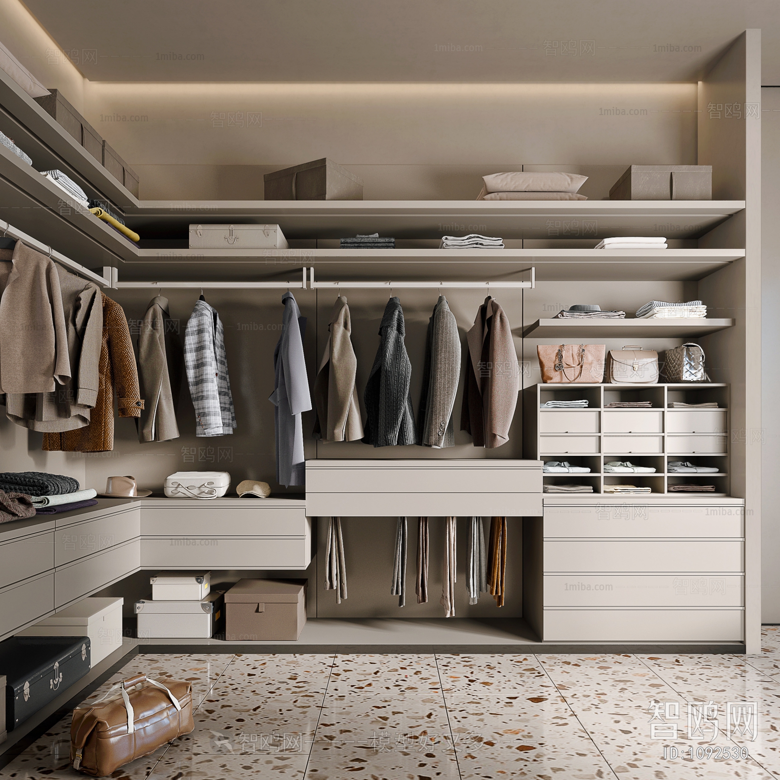 Modern Clothes Storage Area