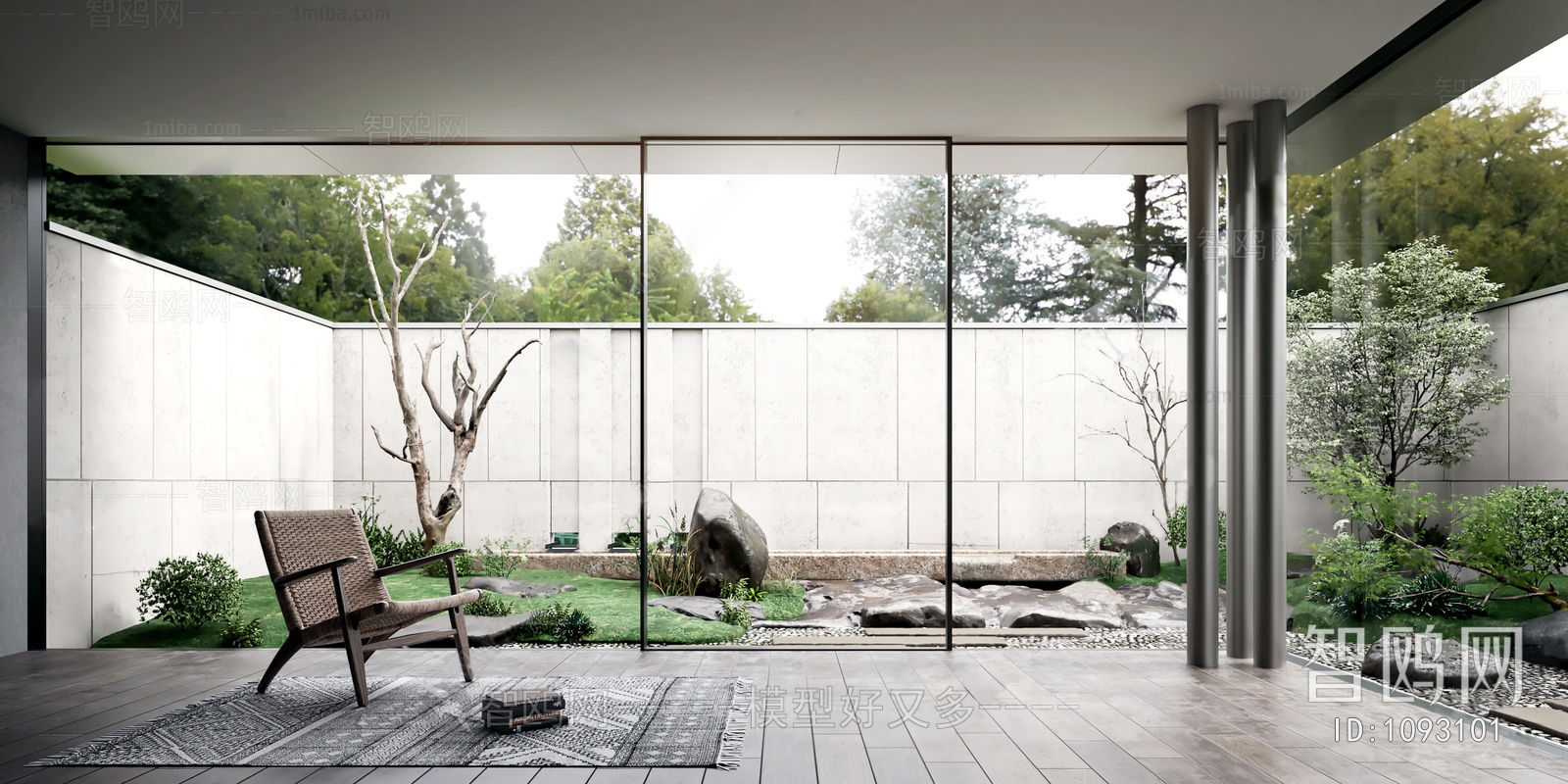 New Chinese Style Courtyard/landscape