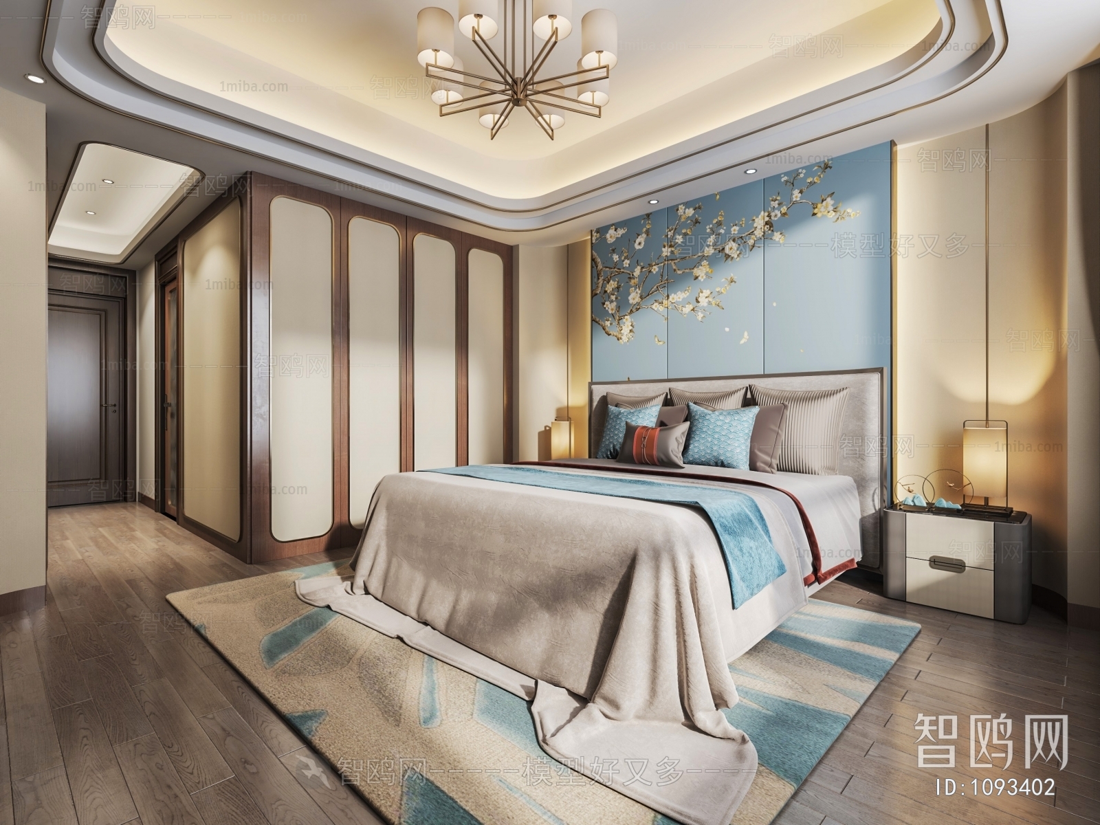 New Chinese Style Bedroom