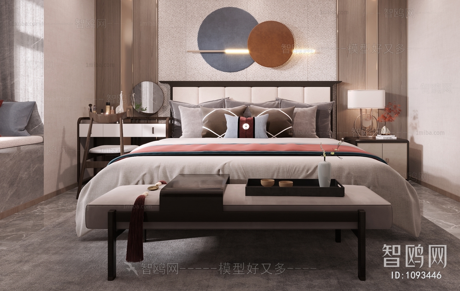 New Chinese Style Bedroom