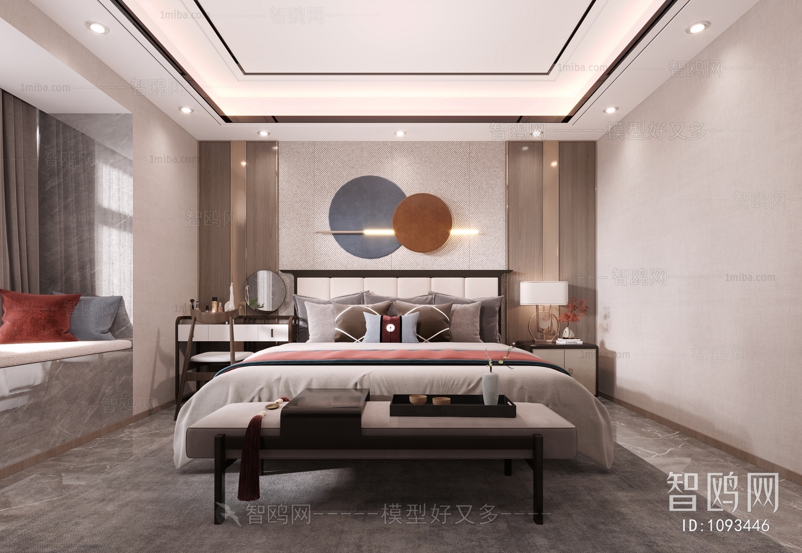 New Chinese Style Bedroom