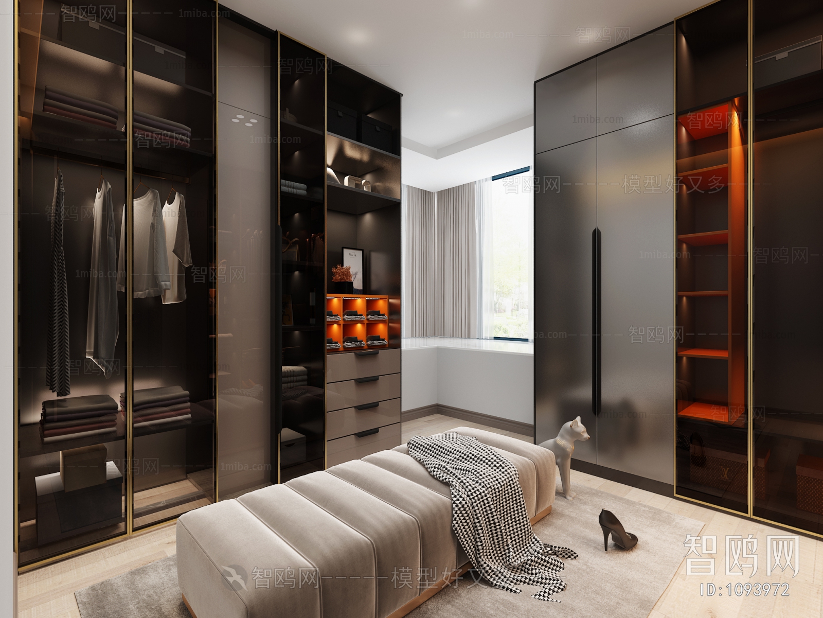 Modern Clothes Storage Area