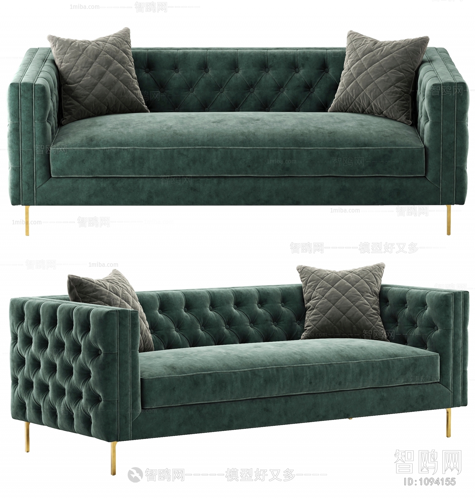 Simple European Style A Sofa For Two