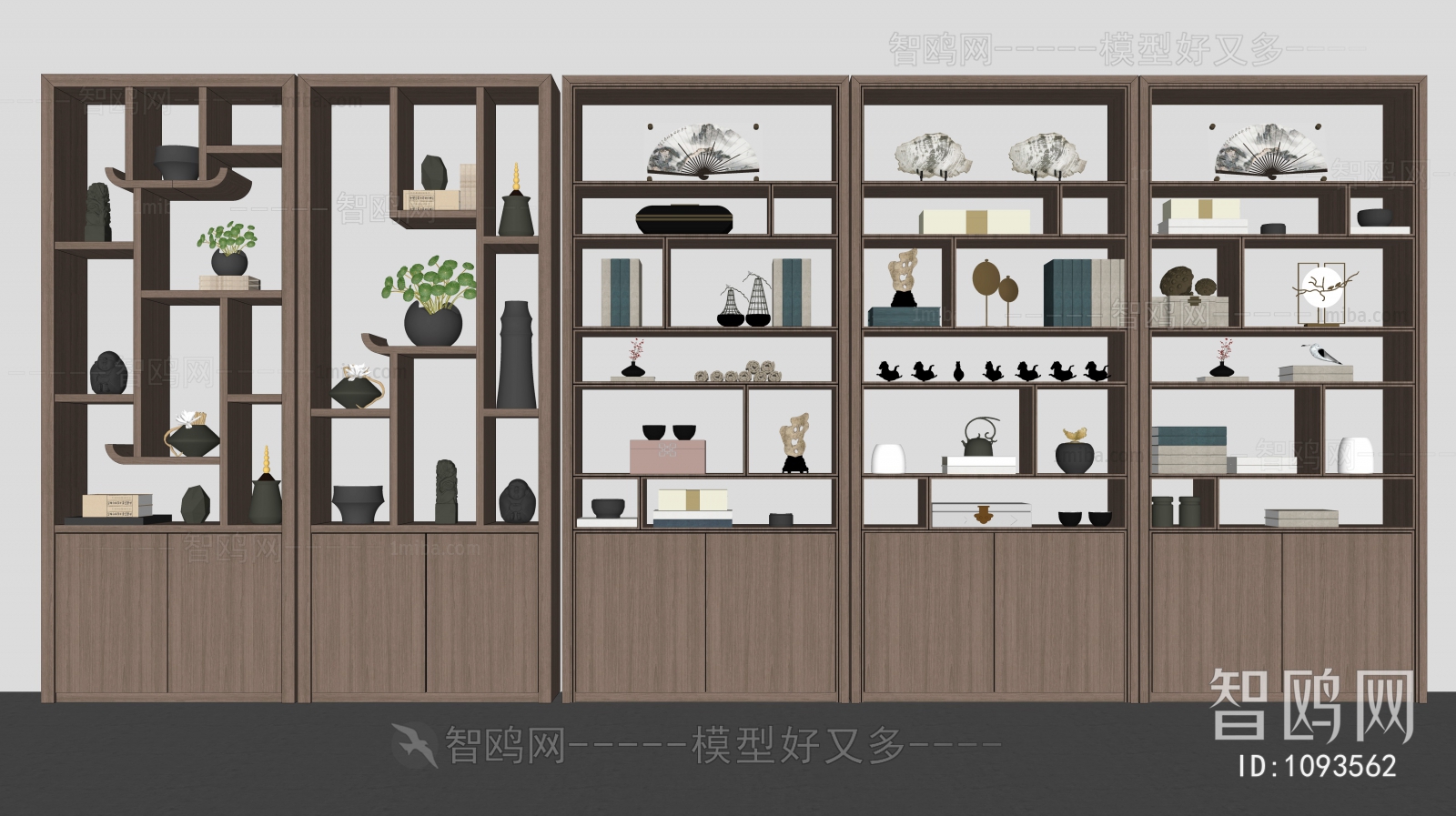 New Chinese Style Bookcase