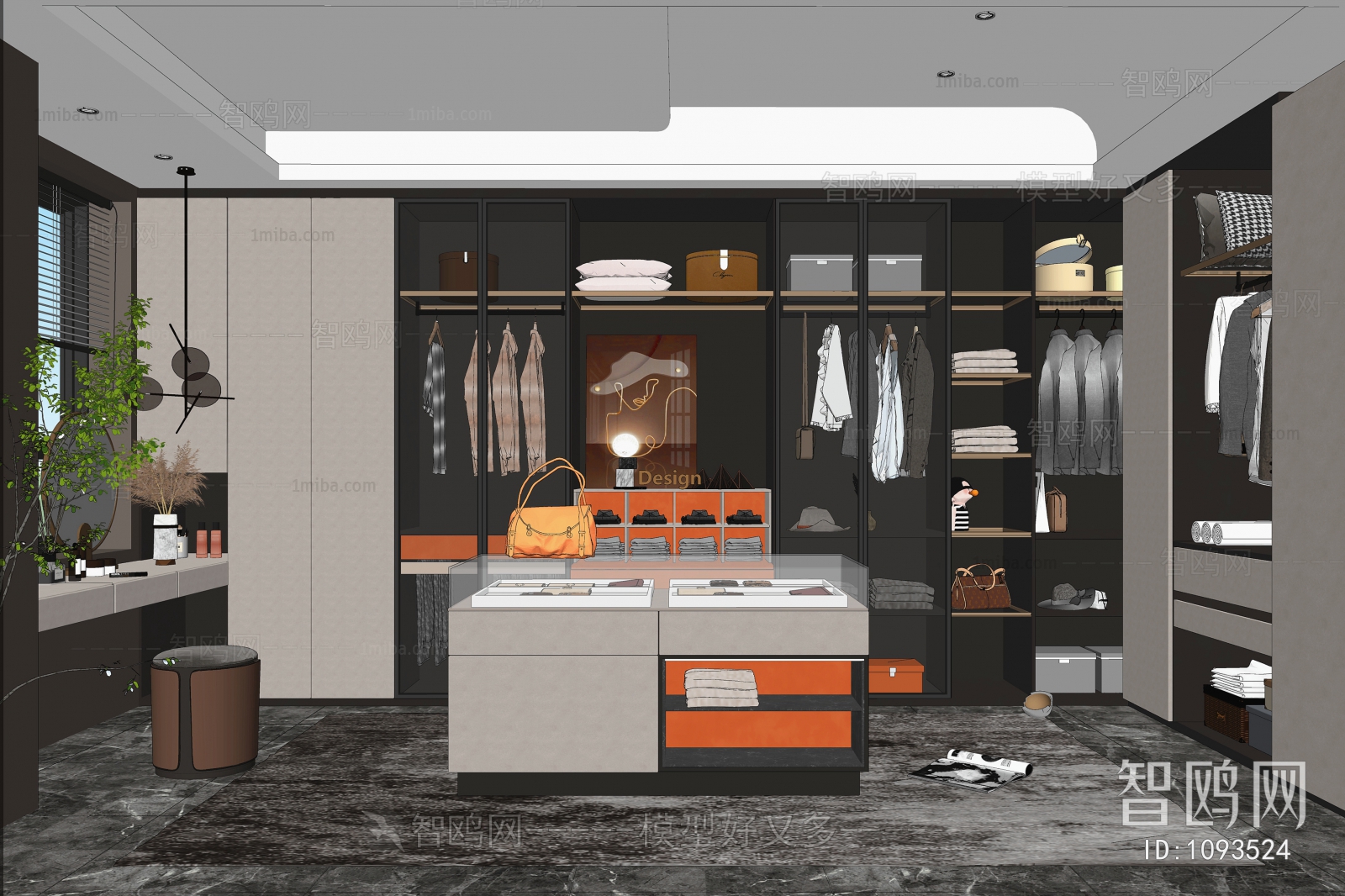 Modern Clothes Storage Area