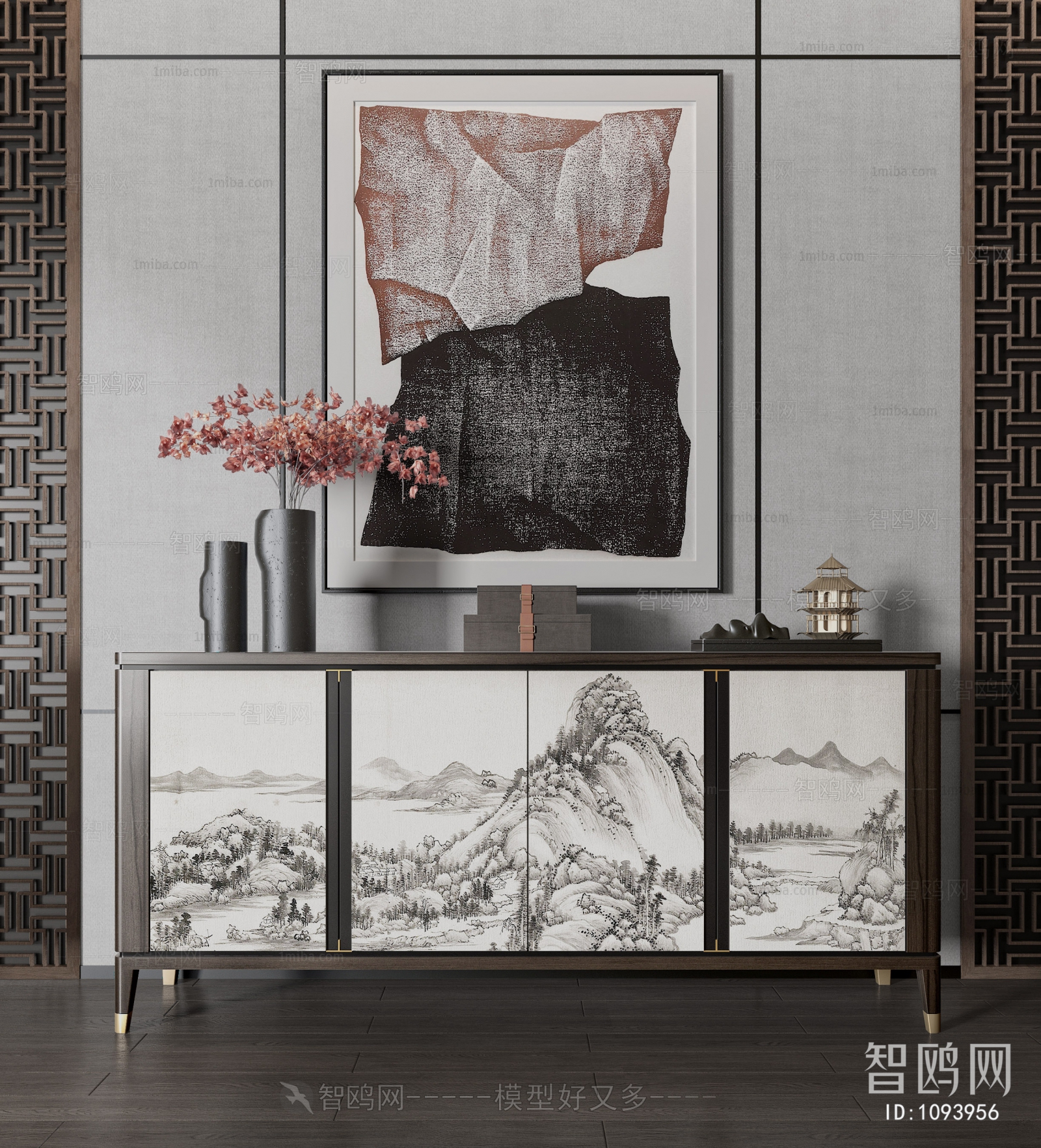 New Chinese Style Side Cabinet/Entrance Cabinet