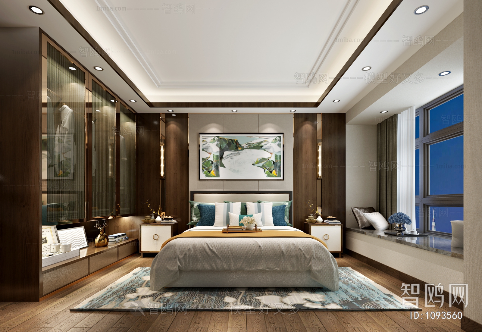 New Chinese Style Bedroom