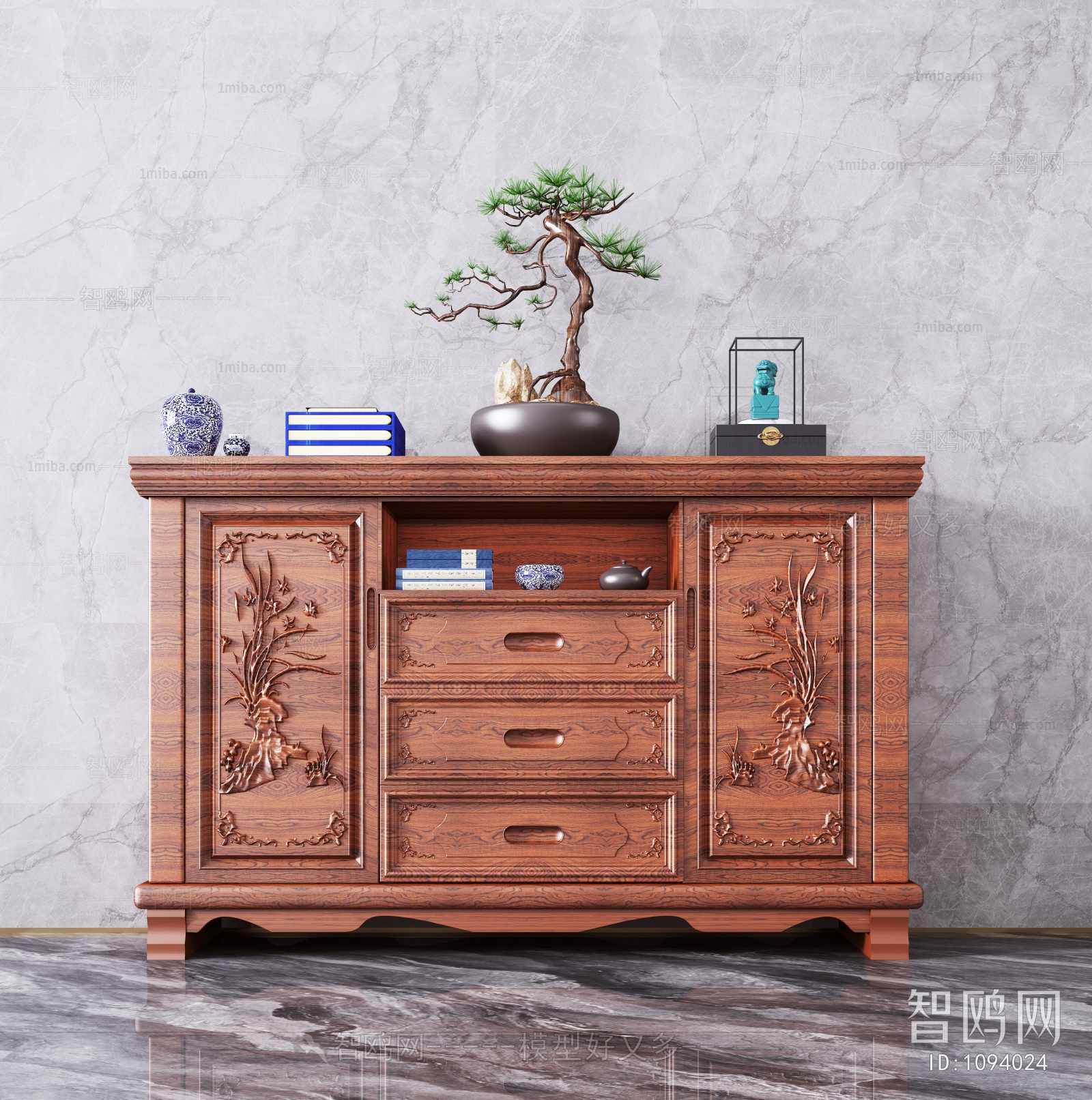 New Chinese Style Side Cabinet/Entrance Cabinet