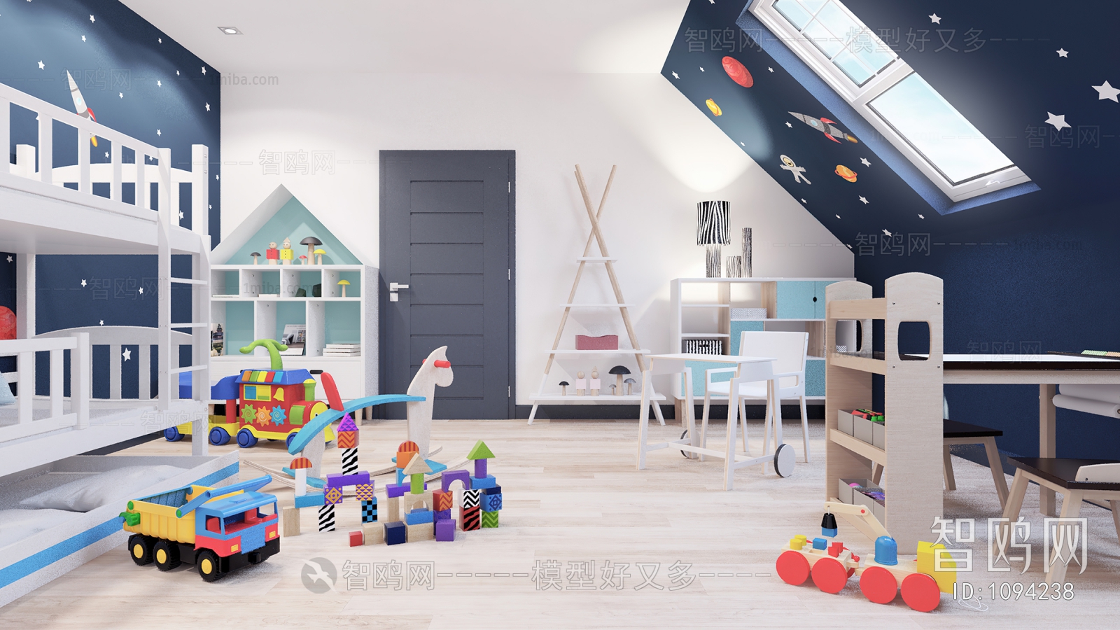 Modern Boy's Room And Son's Room