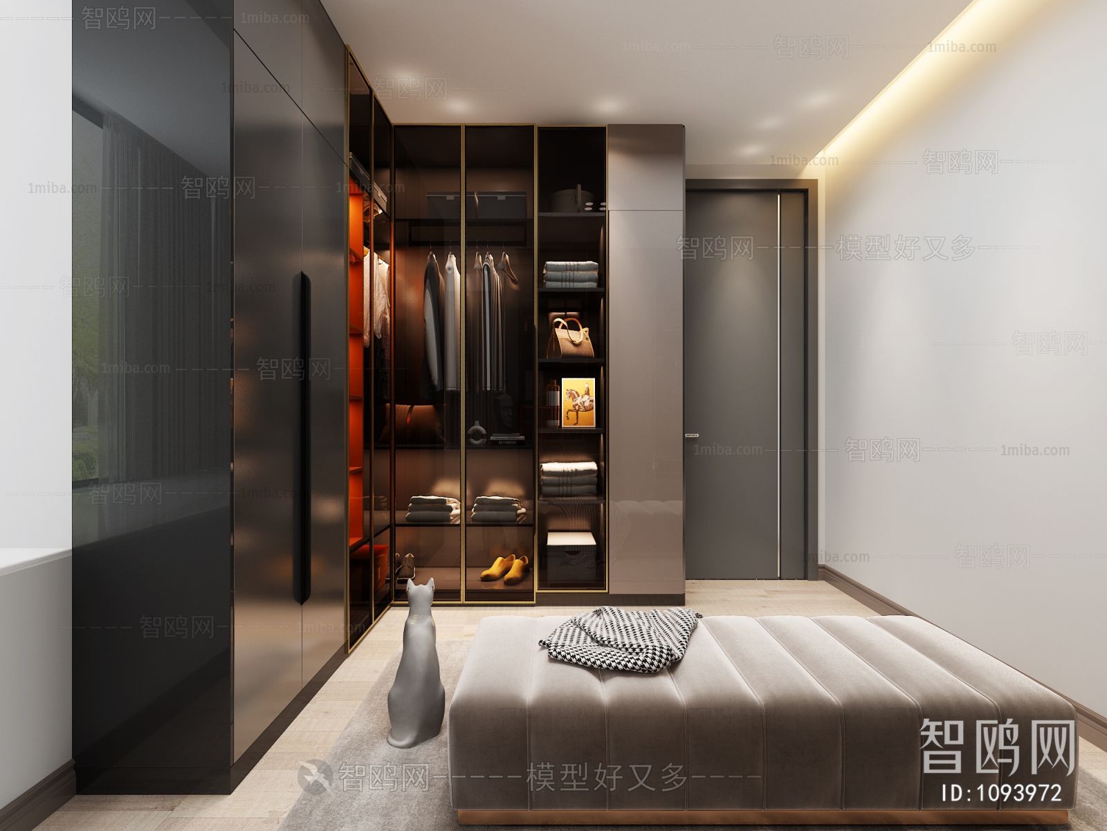 Modern Clothes Storage Area