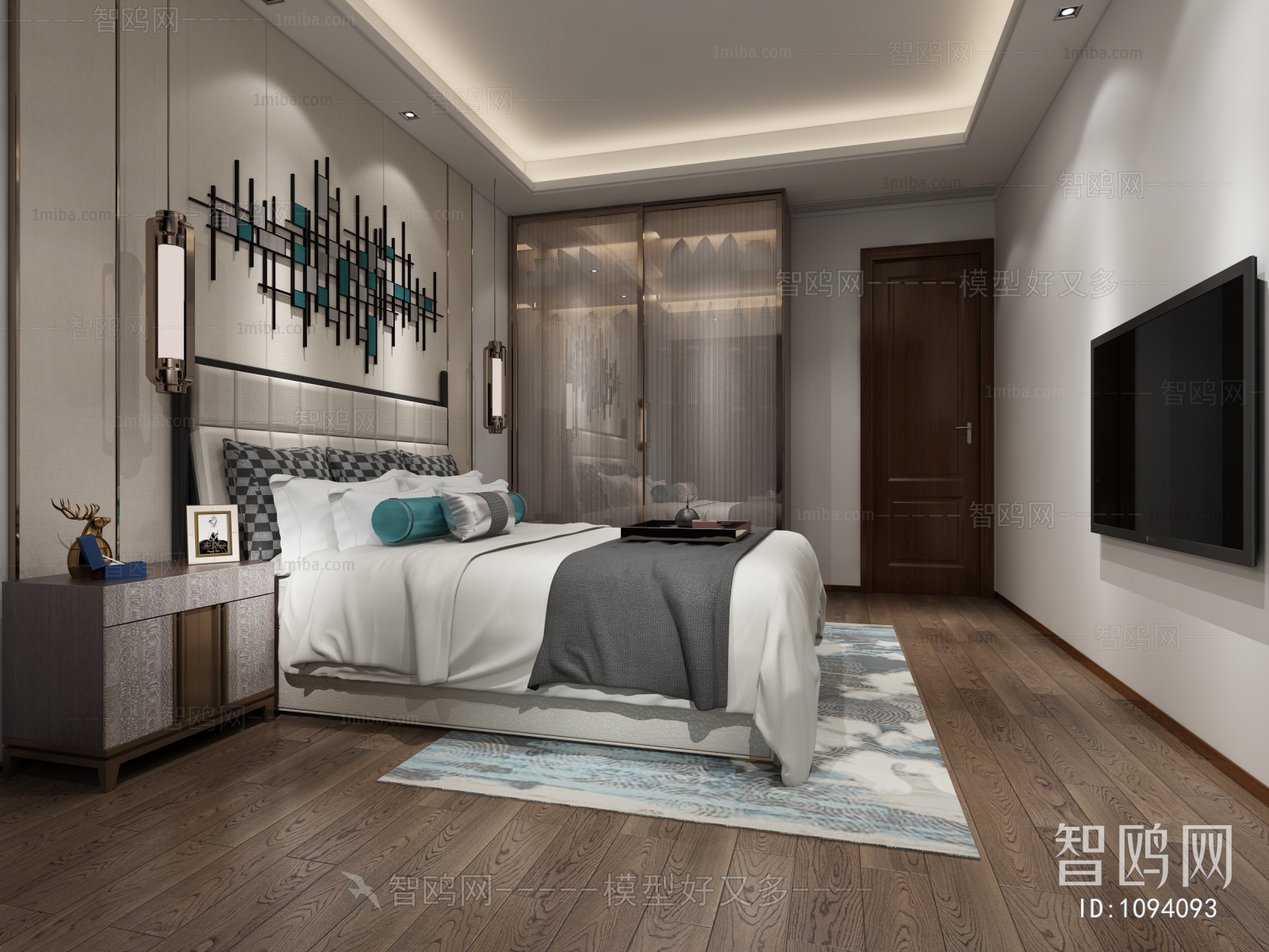 New Chinese Style Bedroom