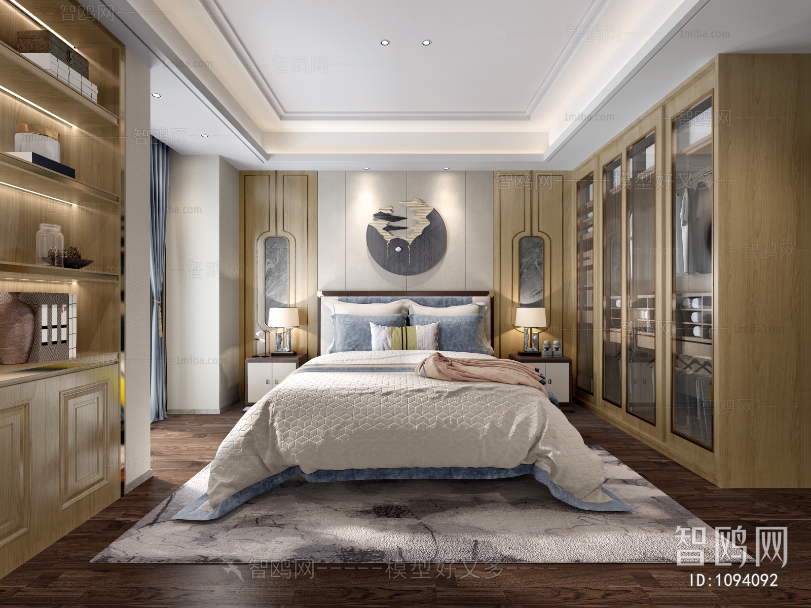 New Chinese Style Bedroom