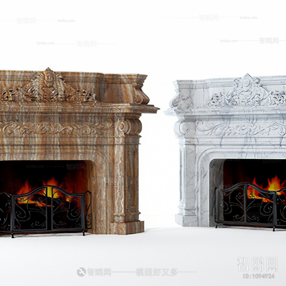 European Style Fireplace