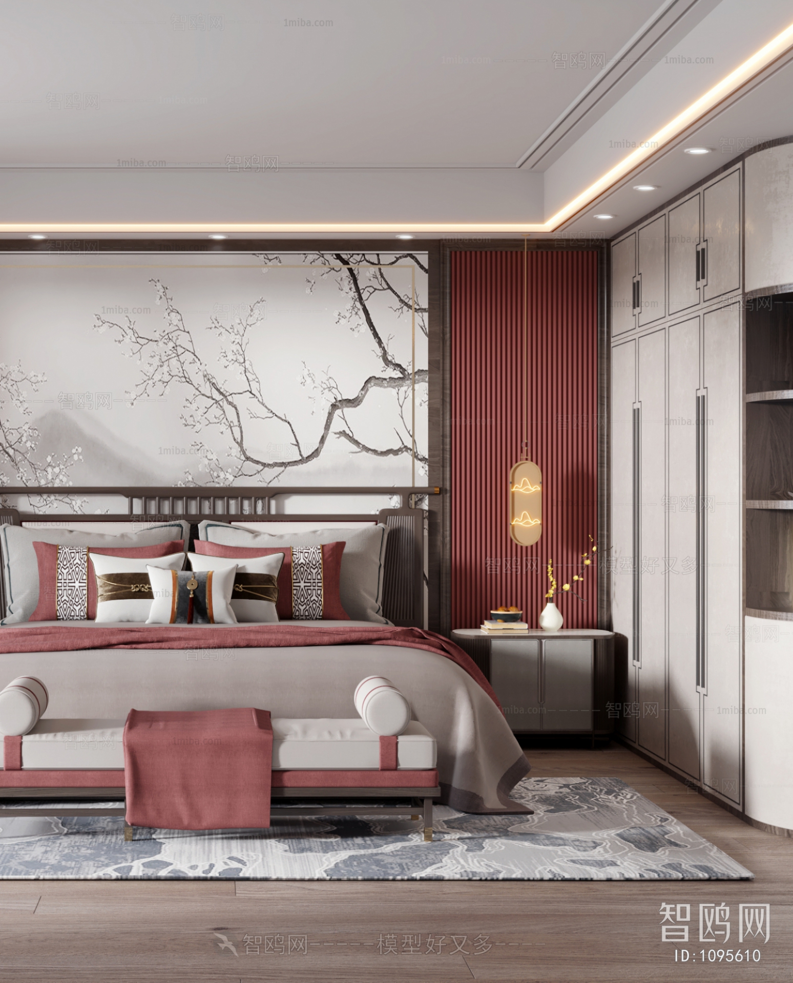 New Chinese Style Bedroom