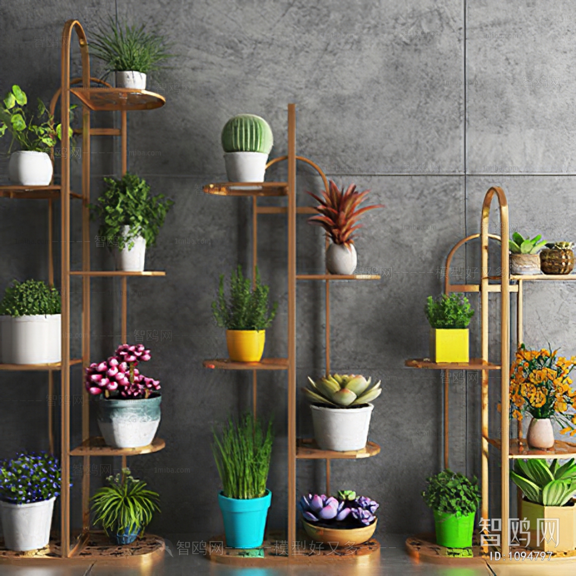 Modern Flower Shelf