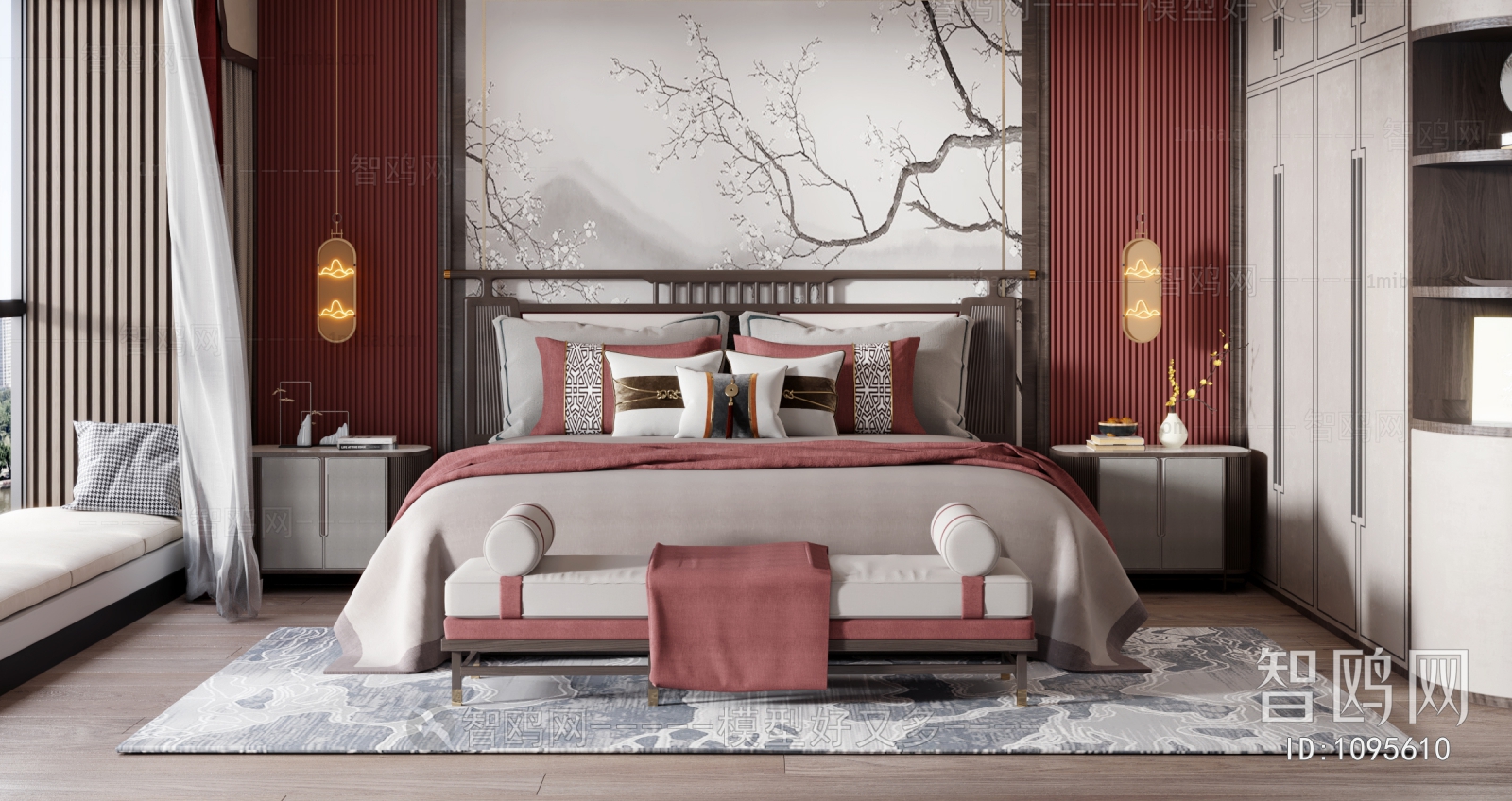 New Chinese Style Bedroom