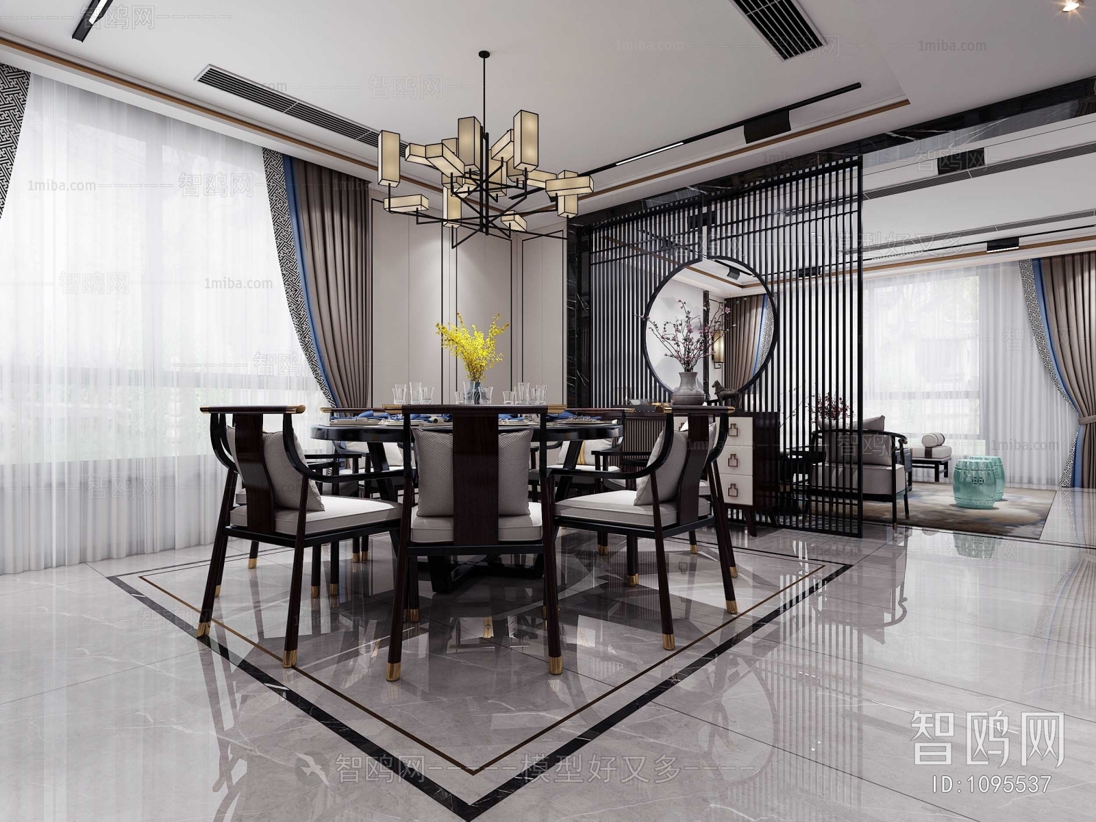 New Chinese Style Dining Room