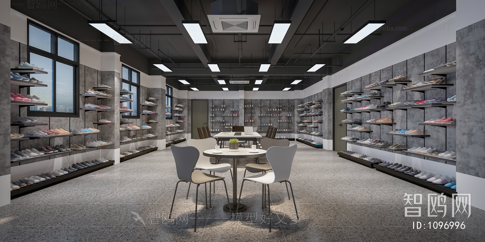 Industrial Style Shoe Store