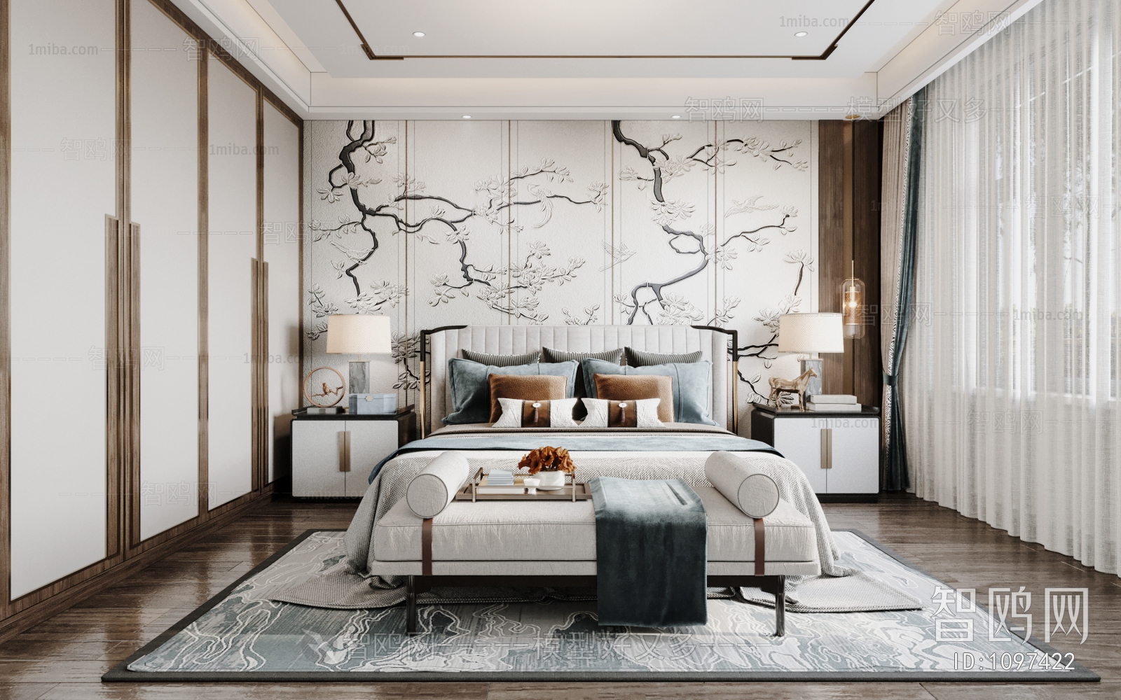 New Chinese Style Bedroom