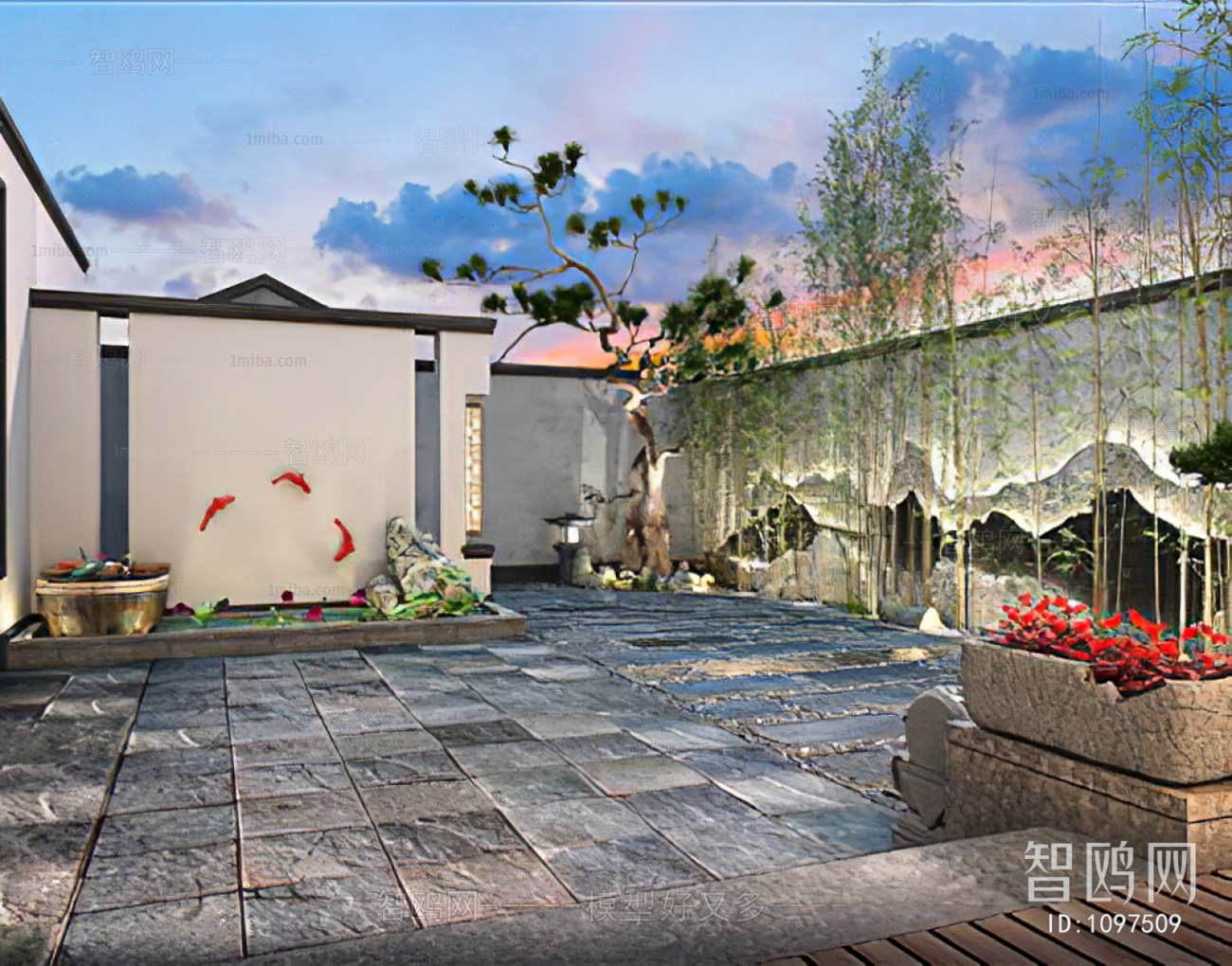 New Chinese Style Courtyard/landscape